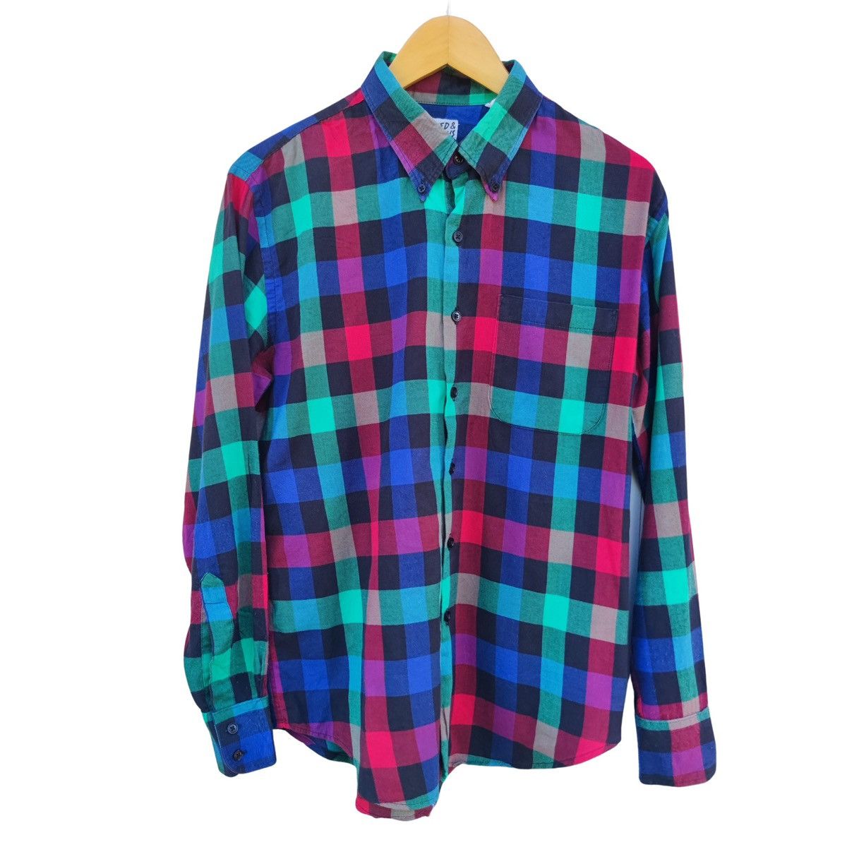 Naked & Famous Naked & Famous Colorful Plaid Button Up Shirt Size US M / EU 48-50 / 2 - 1 Thumbnail