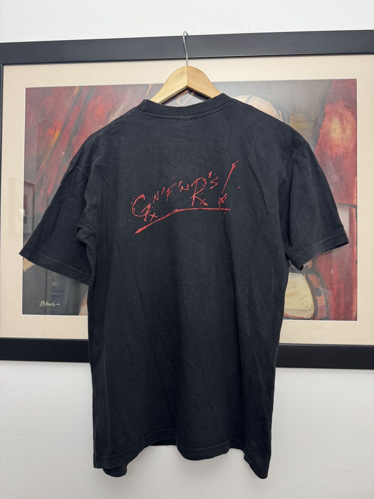 Vintage VINTAGE GUN N ROSES USE YOUR ILLUSION BAND ROCK TEE 90s Size US M / EU 48-50 / 2 - 2 Thumbnail