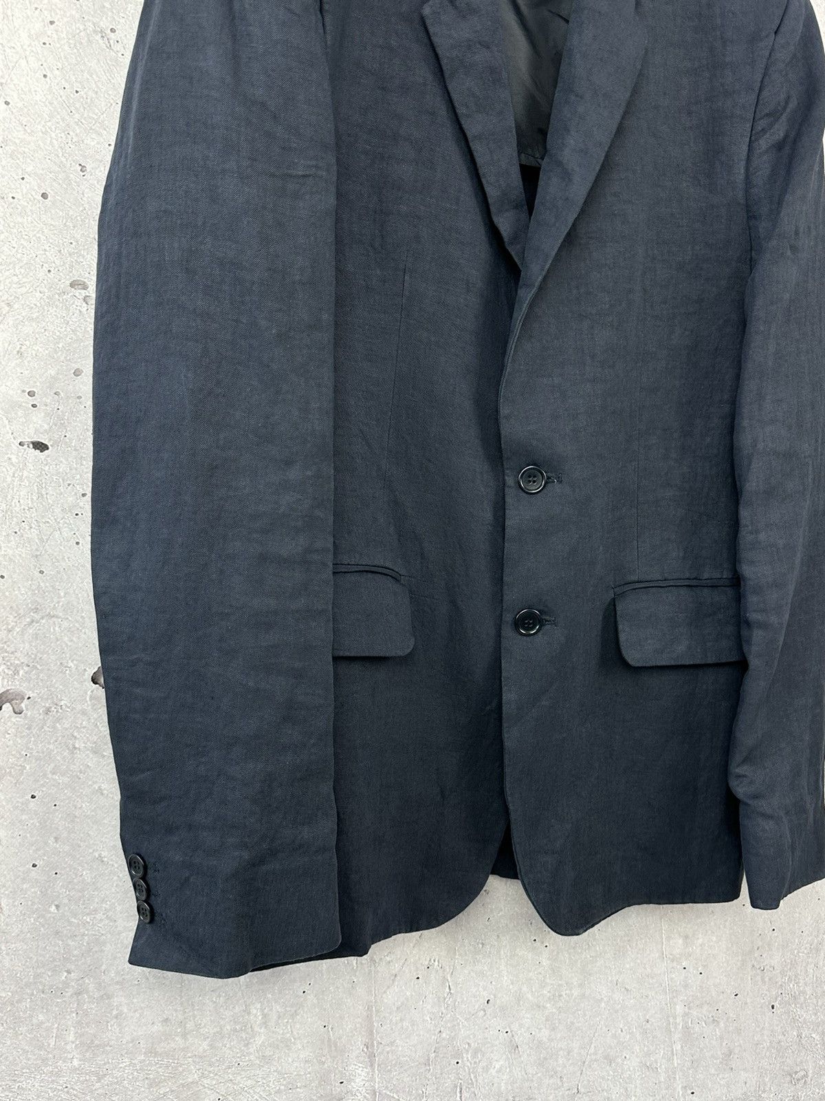 Designer × Matthew Miller Matthew Miller Untitled Navy Blue Linen long Sleeve Blazer Size US S / EU 44-46 / 1 - 3 Thumbnail