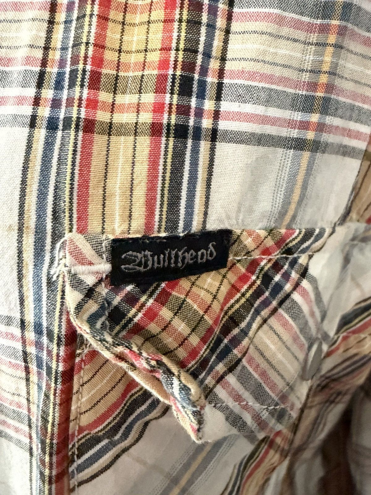 Bullhead Denim Co. Bullhead Western-Style Pearl Snap Plaid Shirt Size XXL Size US XXL / EU 58 / 5 - 2 Thumbnail