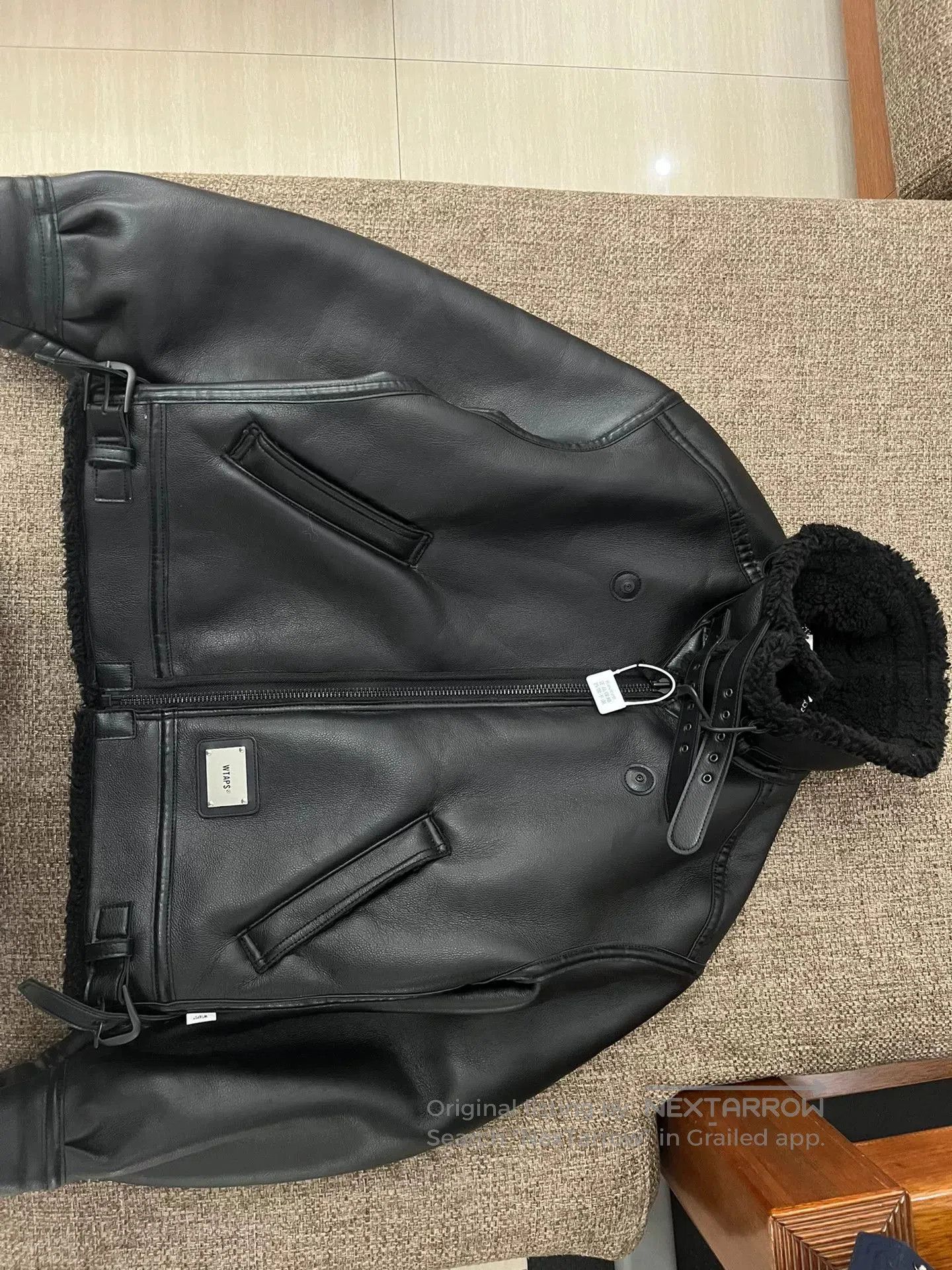 Wtaps WTAPS Black Leather Bomber Jacket. Size US S / EU 44-46 / 1 - 1 Thumbnail