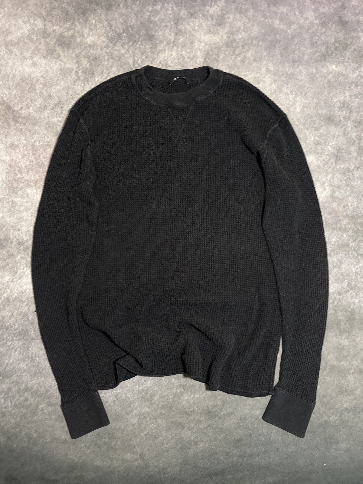 Alexander Wang Alexander Wang Thermal Longsleeve Waffle Knit Shirt Small OS Size US L / EU 52-54 / 3 - 1 Thumbnail