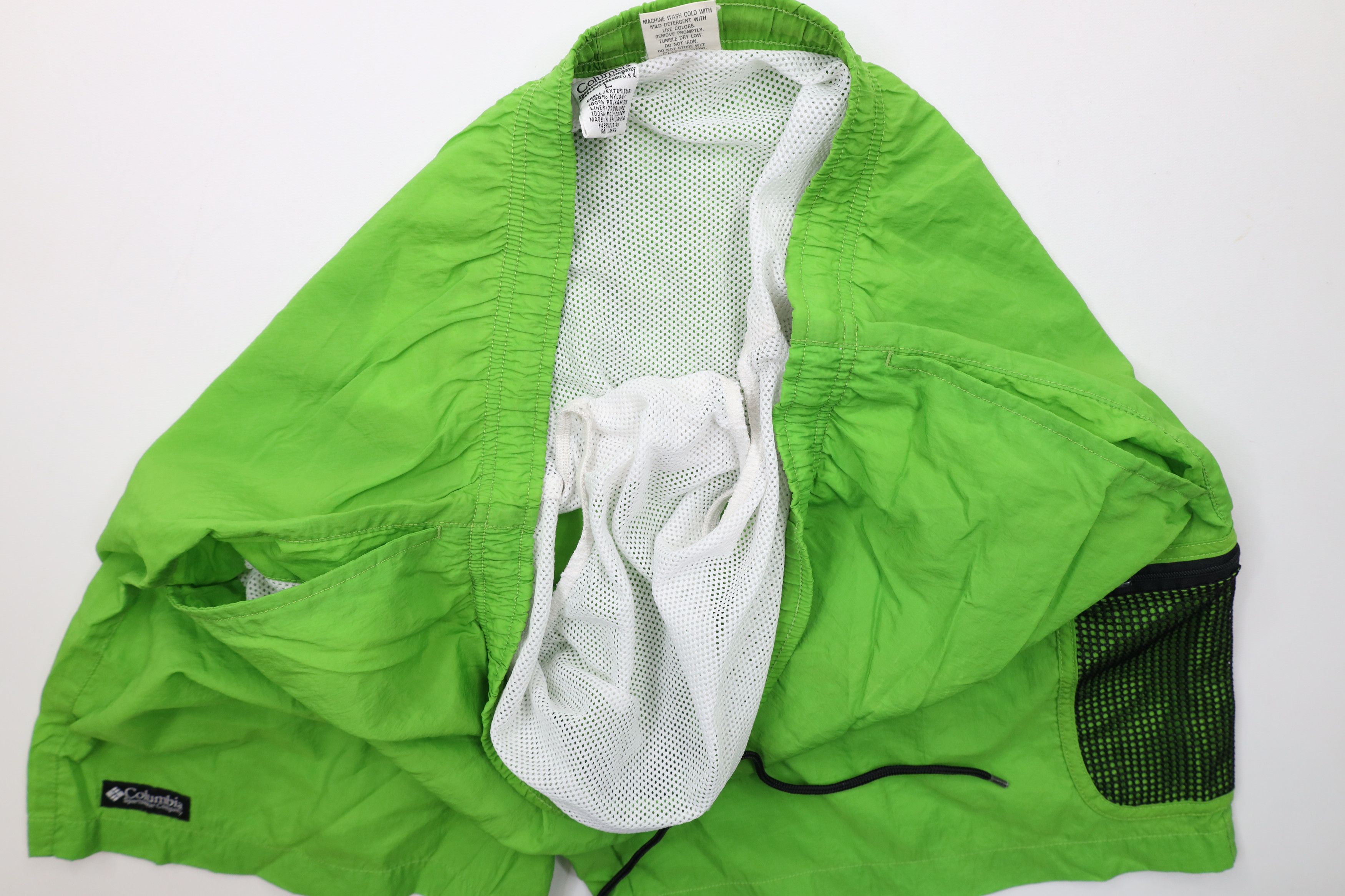 Columbia × Vintage Vintage 90s Columbia Mesh Lined Above Knee Shorts Baggies Size US 34 / EU 50 - 8 Thumbnail