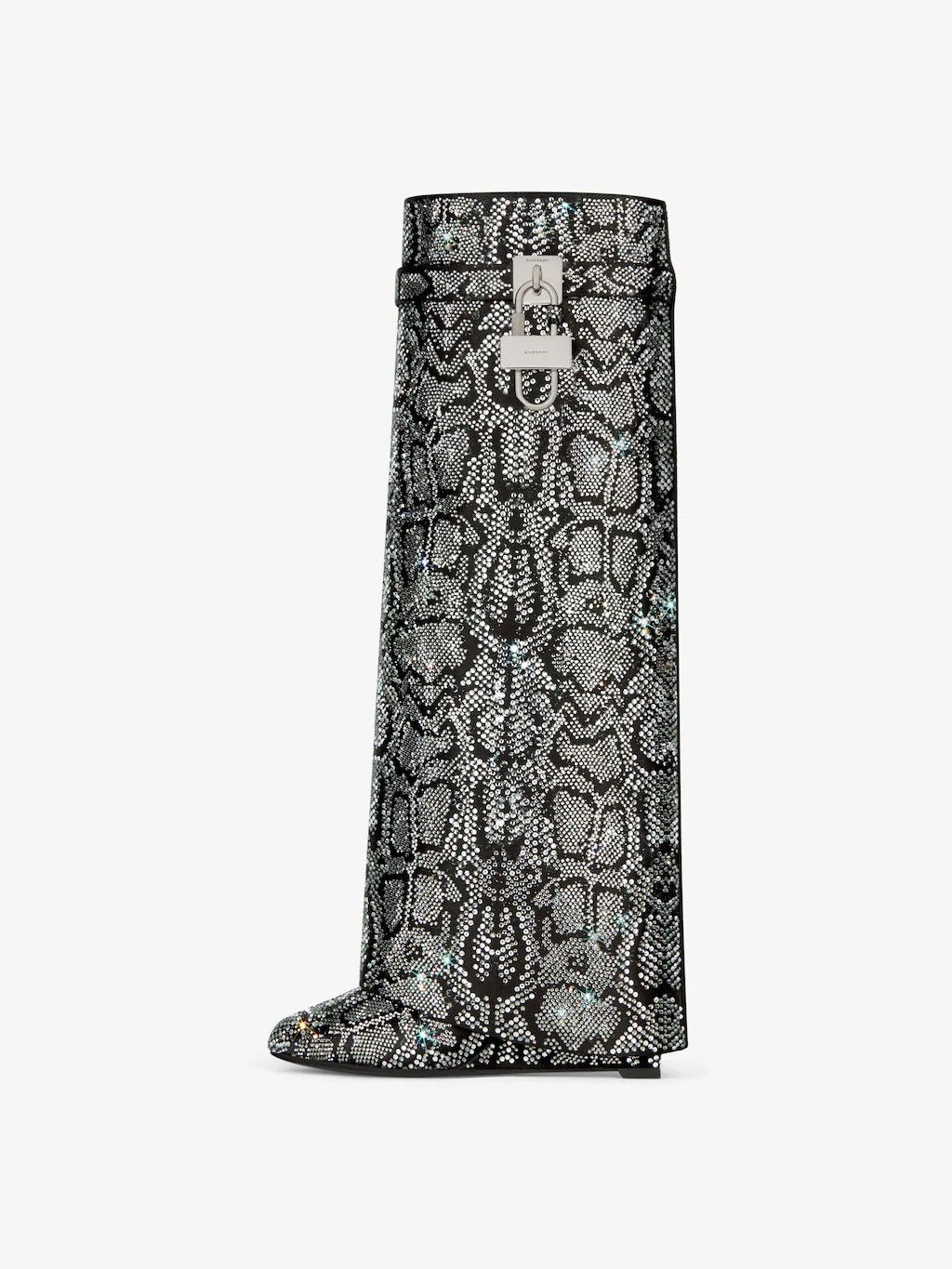 Givenchy o1w1db10525 Shark Lock Pant Boots 90mm in Grey Size US 7 / IT 37 - 2 Thumbnail