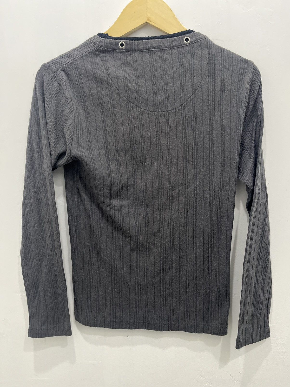 Japanese Brand Longsleeve Double Layer Body Wave Poem Japanese Punk Style Size US L / EU 52-54 / 3 - 6 Thumbnail