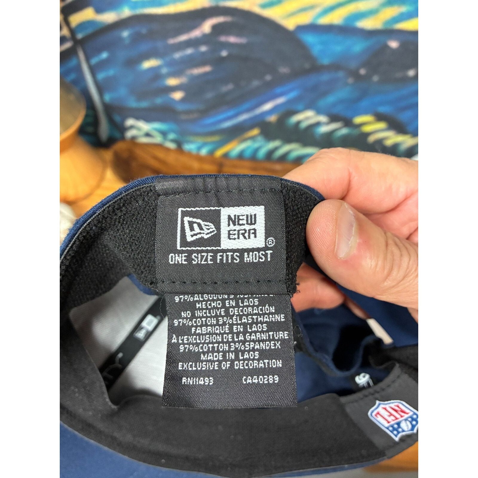 New Era DAL Dallas Cowboys NFL Hat – New Era Stretch Fit Cap, Navy Size ONE SIZE - 2 Thumbnail