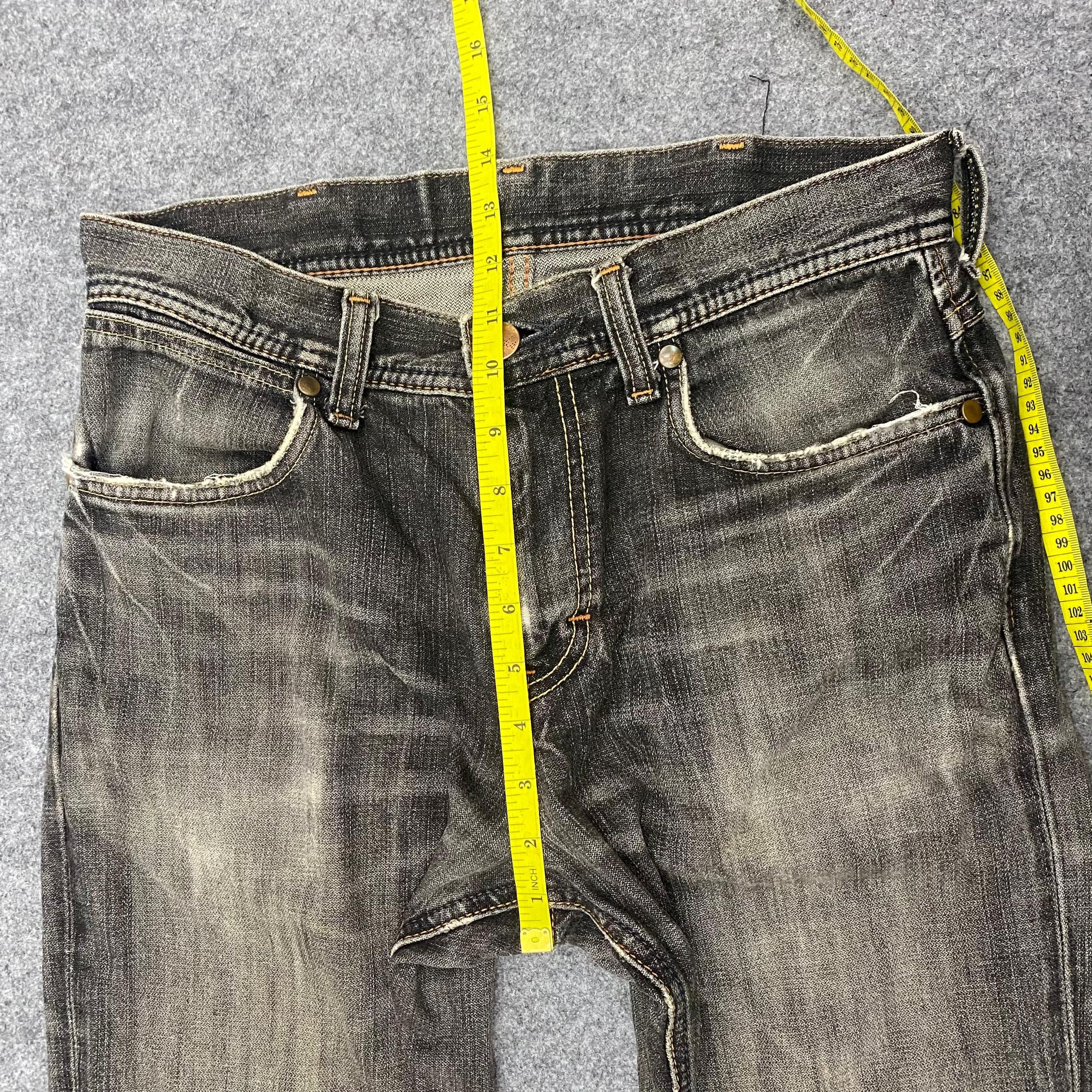 Japanese Brand 💥Best Offer💥Vintage Wrangler Distressed Denim Size US 30 / EU 46 - 5 Thumbnail
