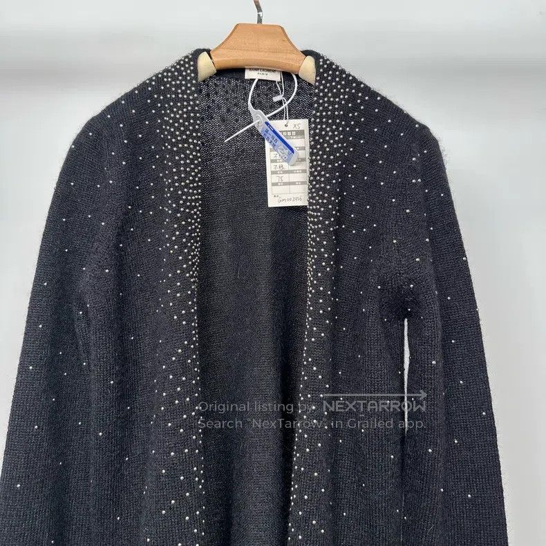 Saint Laurent Paris Saint Laurent Paris Black knit cardigan Size US XS / EU 42 / 0 - 3 Thumbnail