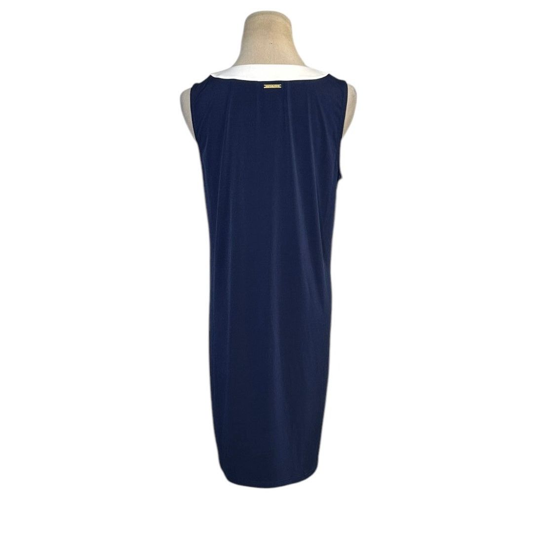 Michael Kors Michael Kors gold-tone chain collar accent dress size Medium |  Grailed