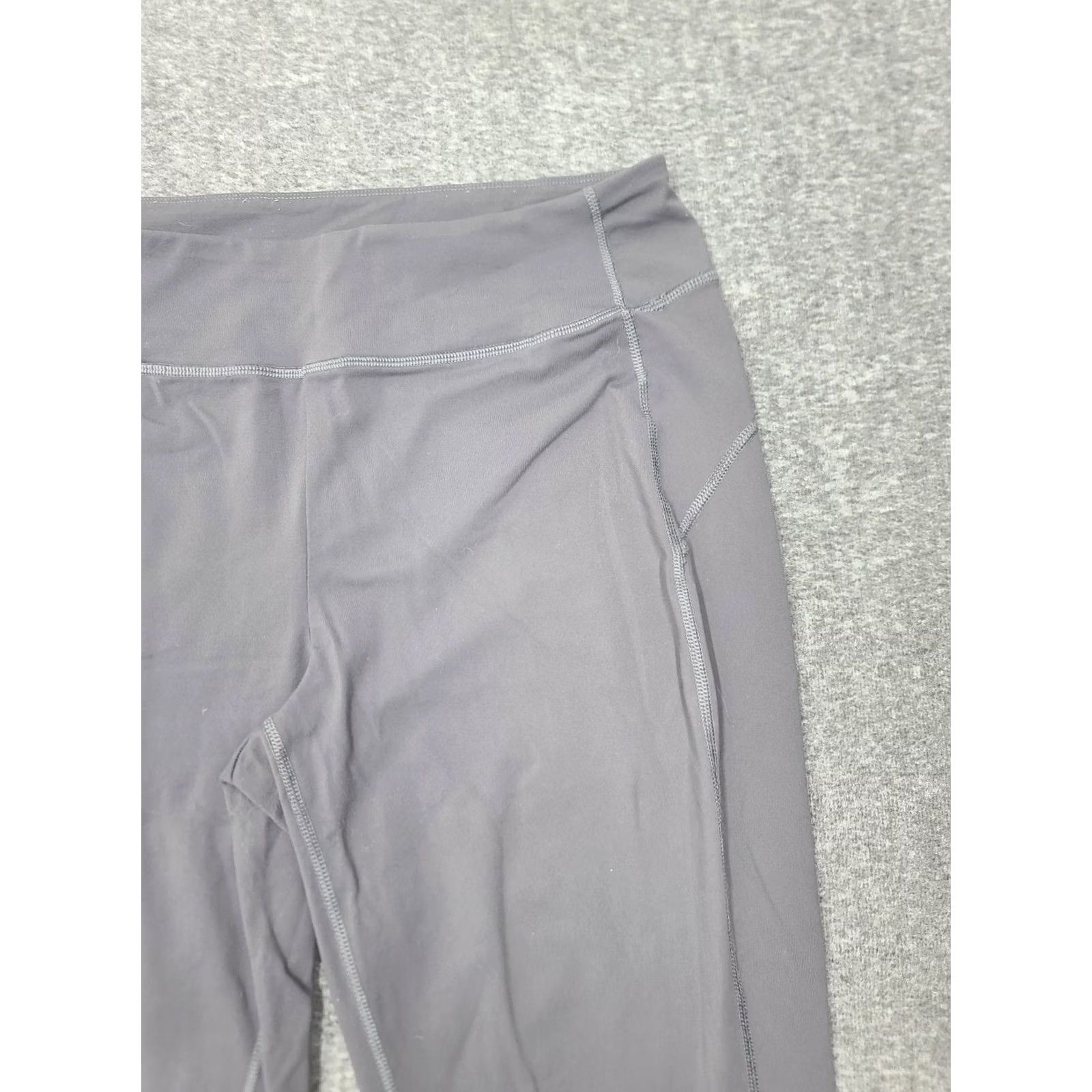 Vintage Duluth NoGA Classic Slim Leg Pants Gray Womens M | Nylon Spandex Jersey | High Rise | Pockets | Athleisure Yoga Hiking Size 32" / US 10 / IT 46 - 7 Thumbnail