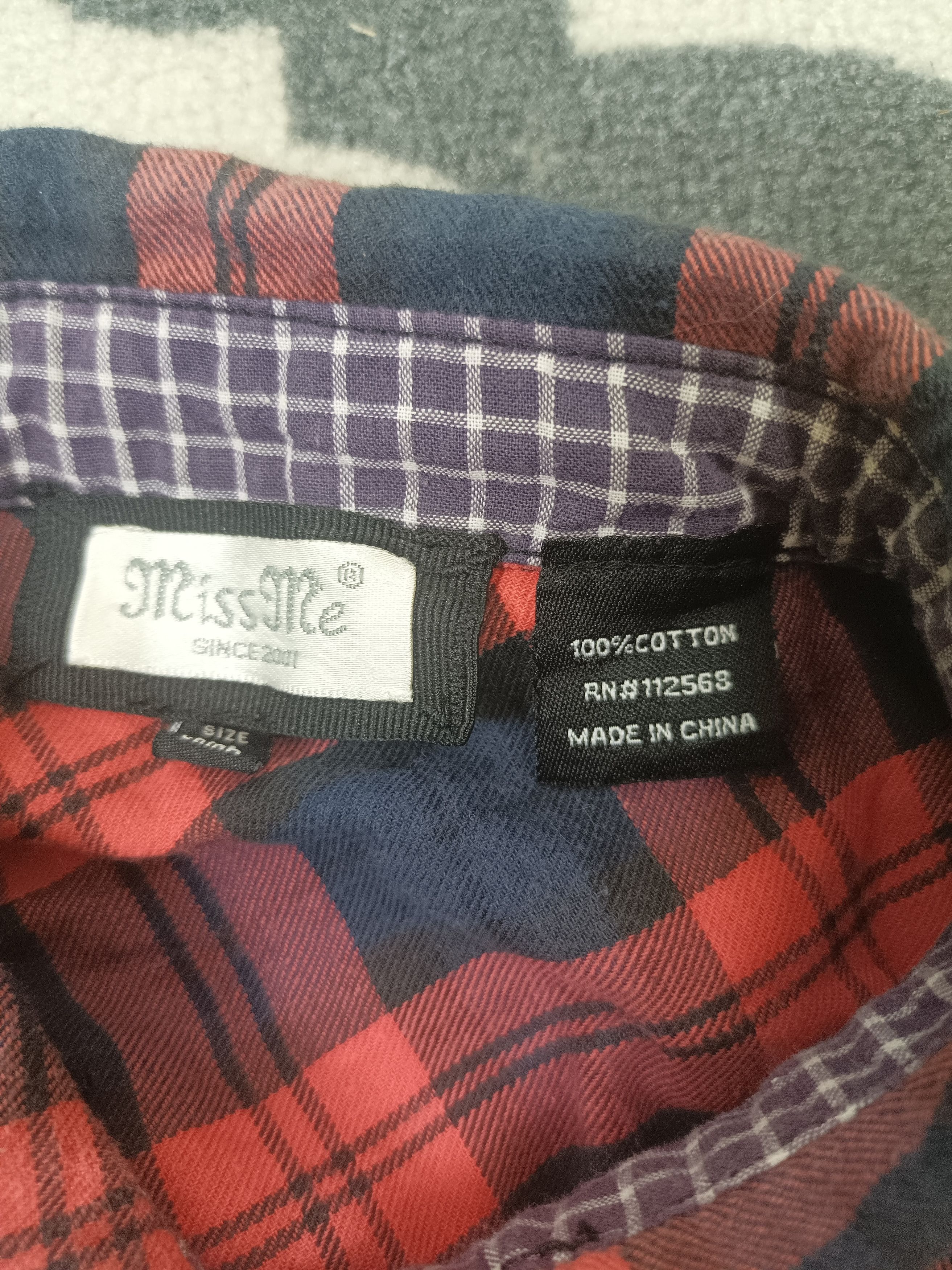 Japanese Brand × Le Grande Bleu (L.G.B.) × Miss Me Miss Me Since2001 Tartan Sequine Button Ups Shirt lgb Style Size M / US 6-8 / IT 42-44 - 22 Thumbnail