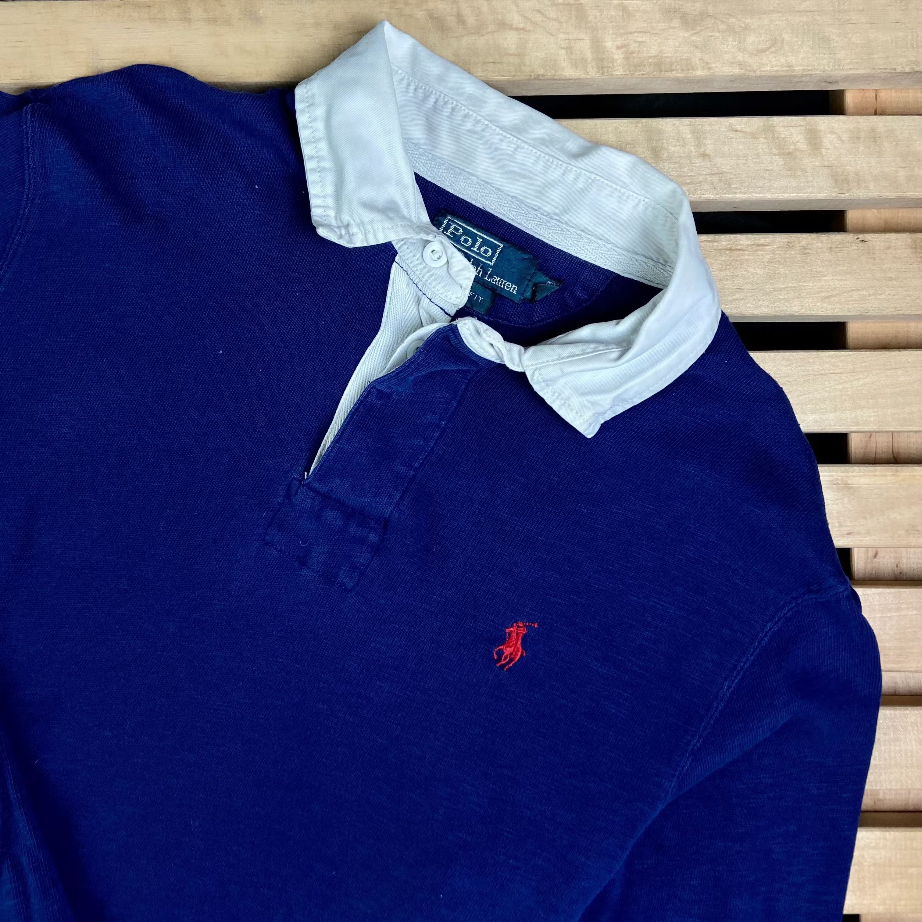 Polo Ralph Lauren × Ralph Lauren × Vintage Mens Rugby Sweatshirt Polo Ralph Lauren Vintage Size L Size US L / EU 52-54 / 3 - 2 Thumbnail