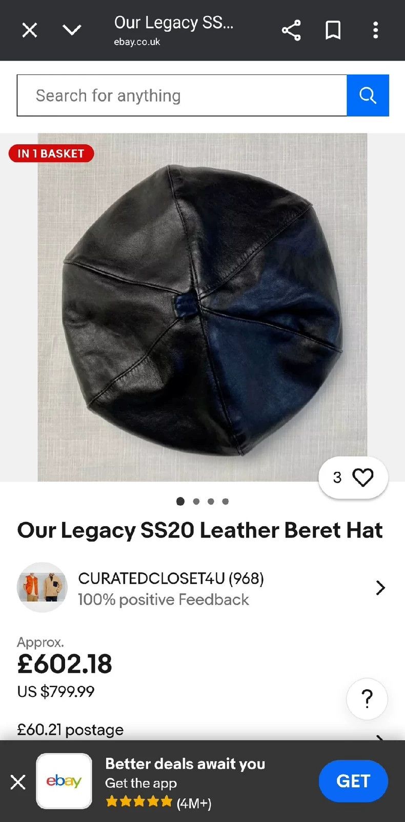 Our Legacy Our Legacy A beret Size ONE SIZE - 4 Thumbnail