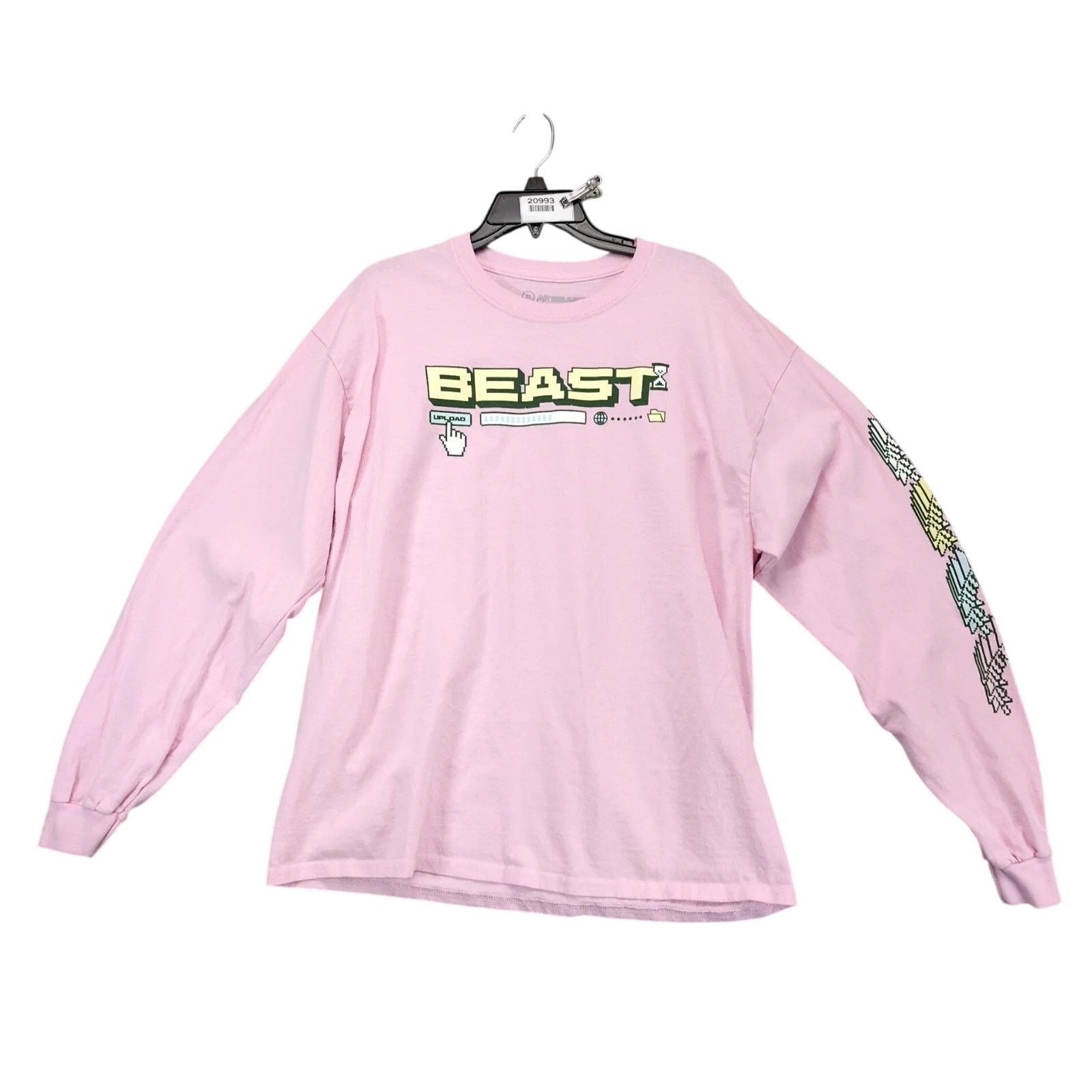 Other Early Limited-Time Mr Beast Sub or Else Pink LS T-Shirt Size US XL / EU 56 / 4 - 1 Thumbnail