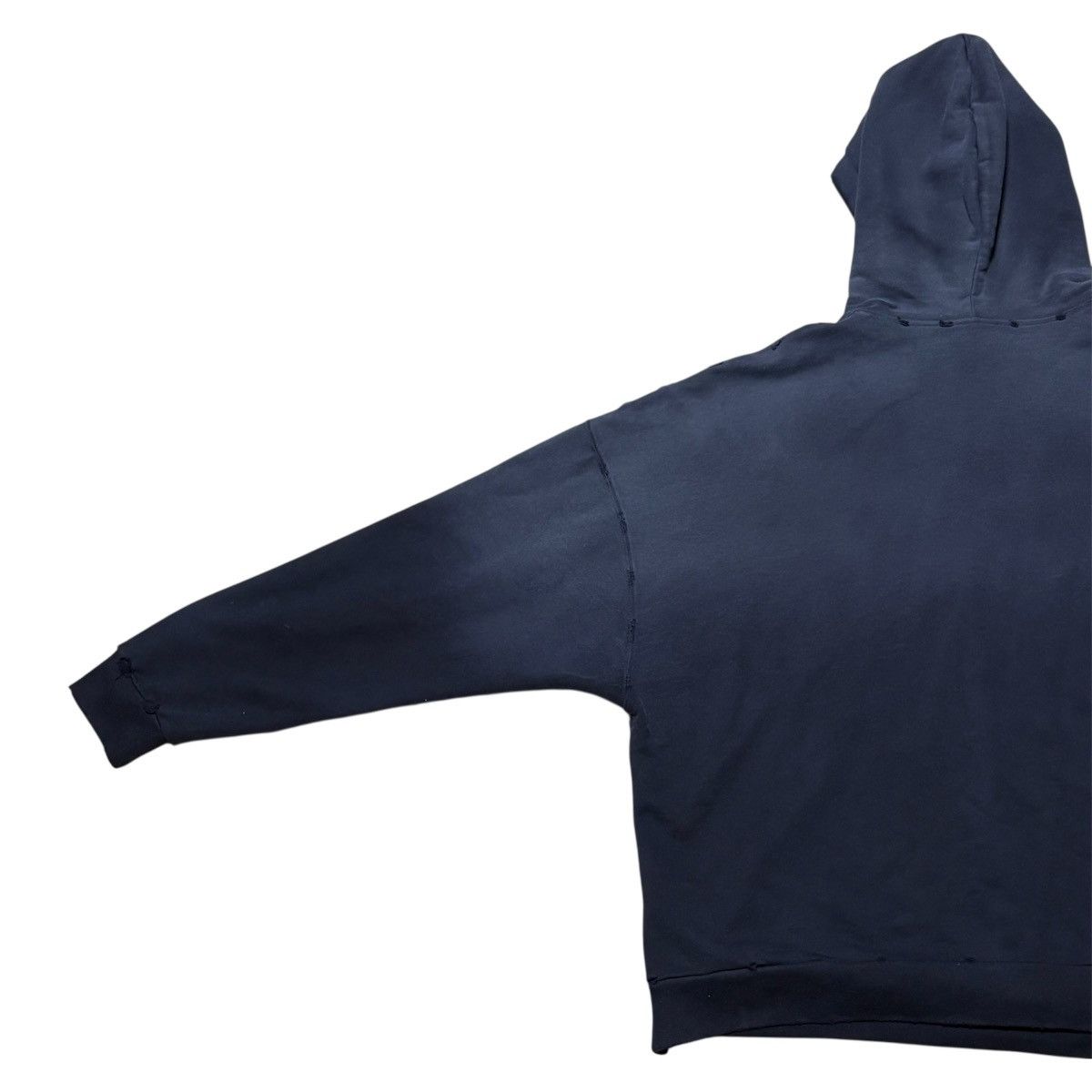 Balenciaga SPRING 22 BALENCIAGA BY DEMNA NO COMMENT DISTRESSED HOODIE 2 Size US M / EU 48-50 / 2 - 13 Thumbnail