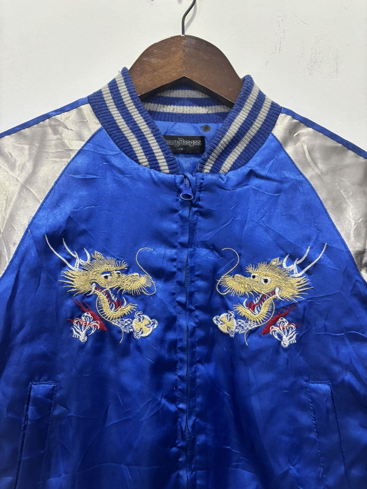 Japanese Brand Sukajan Dragon Kids Jacket Size US XXS / EU 40 - 4 Thumbnail