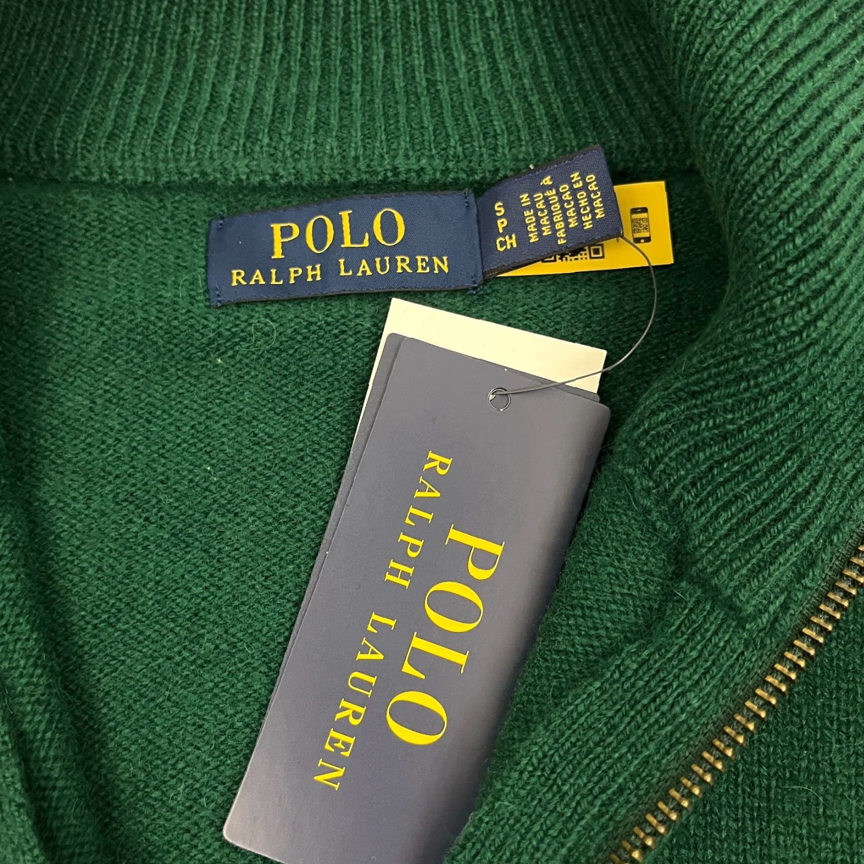 Polo Ralph Lauren Polo Ralph Lauren Sweater Mens S Green 1/4 Zip Pullover Wool Alpaca NEW Size US S / EU 44-46 / 1 - 4 Thumbnail