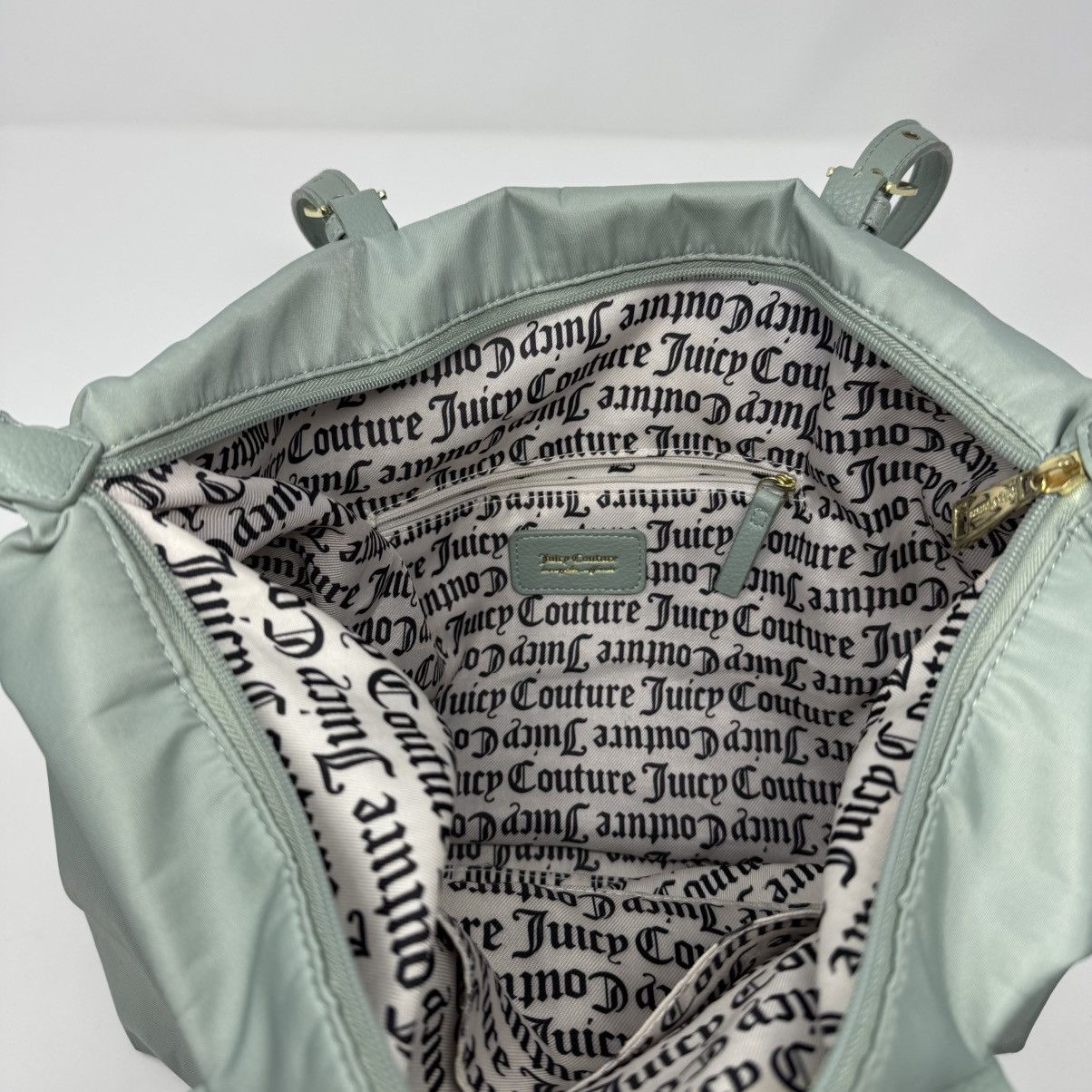 Juicy Couture Juicy Couture Light Green Nylon Double Handle Bag Size ONE SIZE - 12 Thumbnail