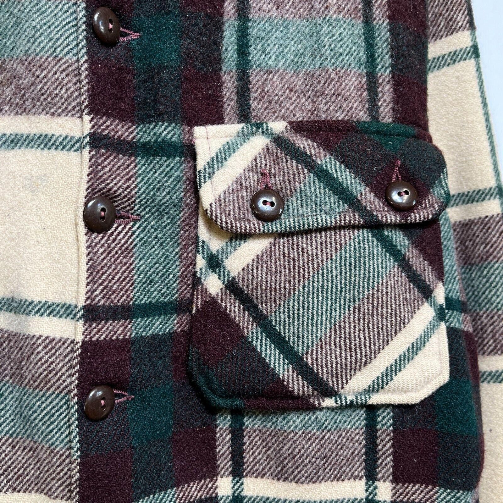 Chippewa × Vintage Vintage 50s Chippewa Heavy Wool Flannel Shirt Jacket L Size US L / EU 52-54 / 3 - 4 Thumbnail
