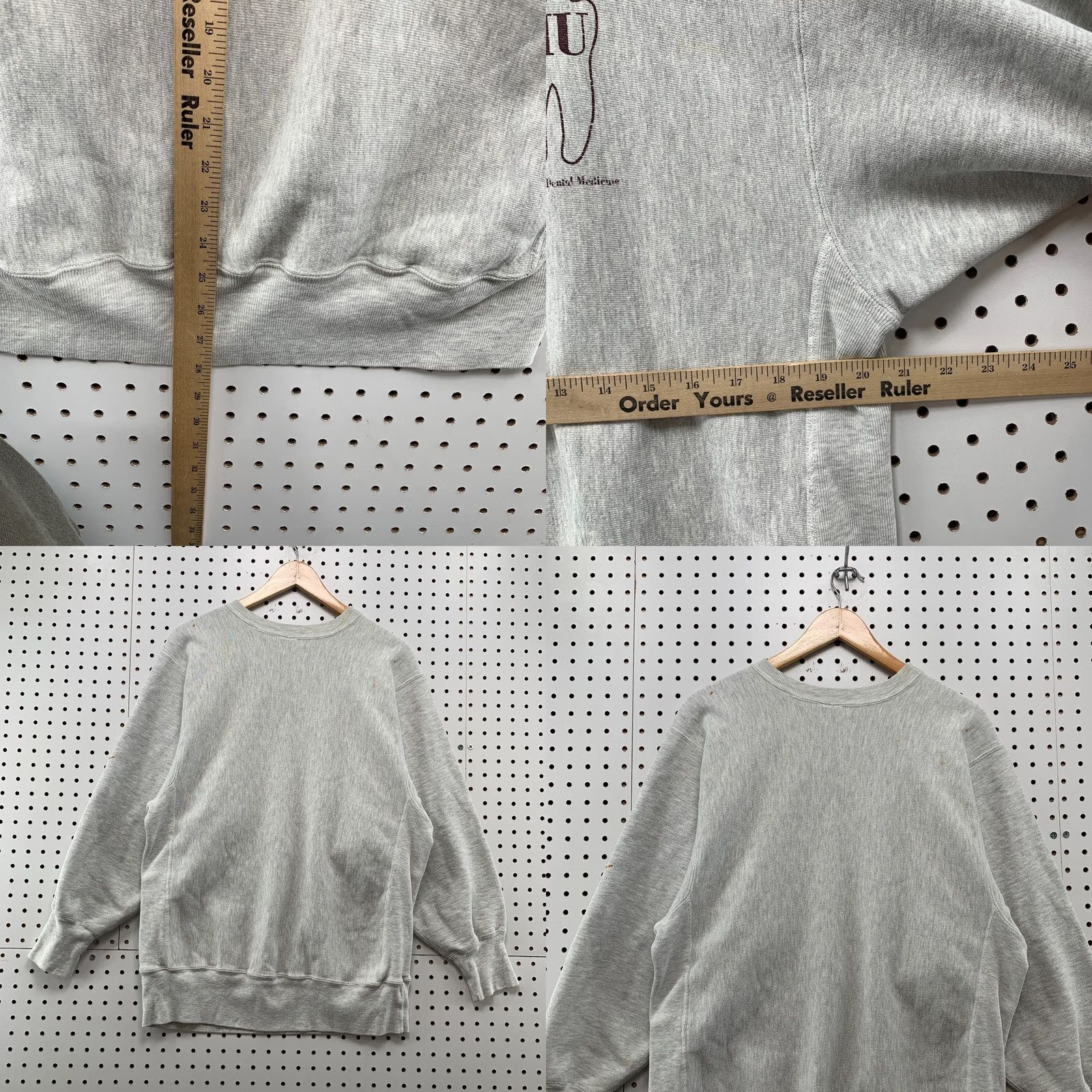 Champion VINTAGE Champion Shirt Mens L Gray 80s Reverse Weave Sweatshirt SIU Dental 5x28 Size US L / EU 52-54 / 3 - 9 Thumbnail