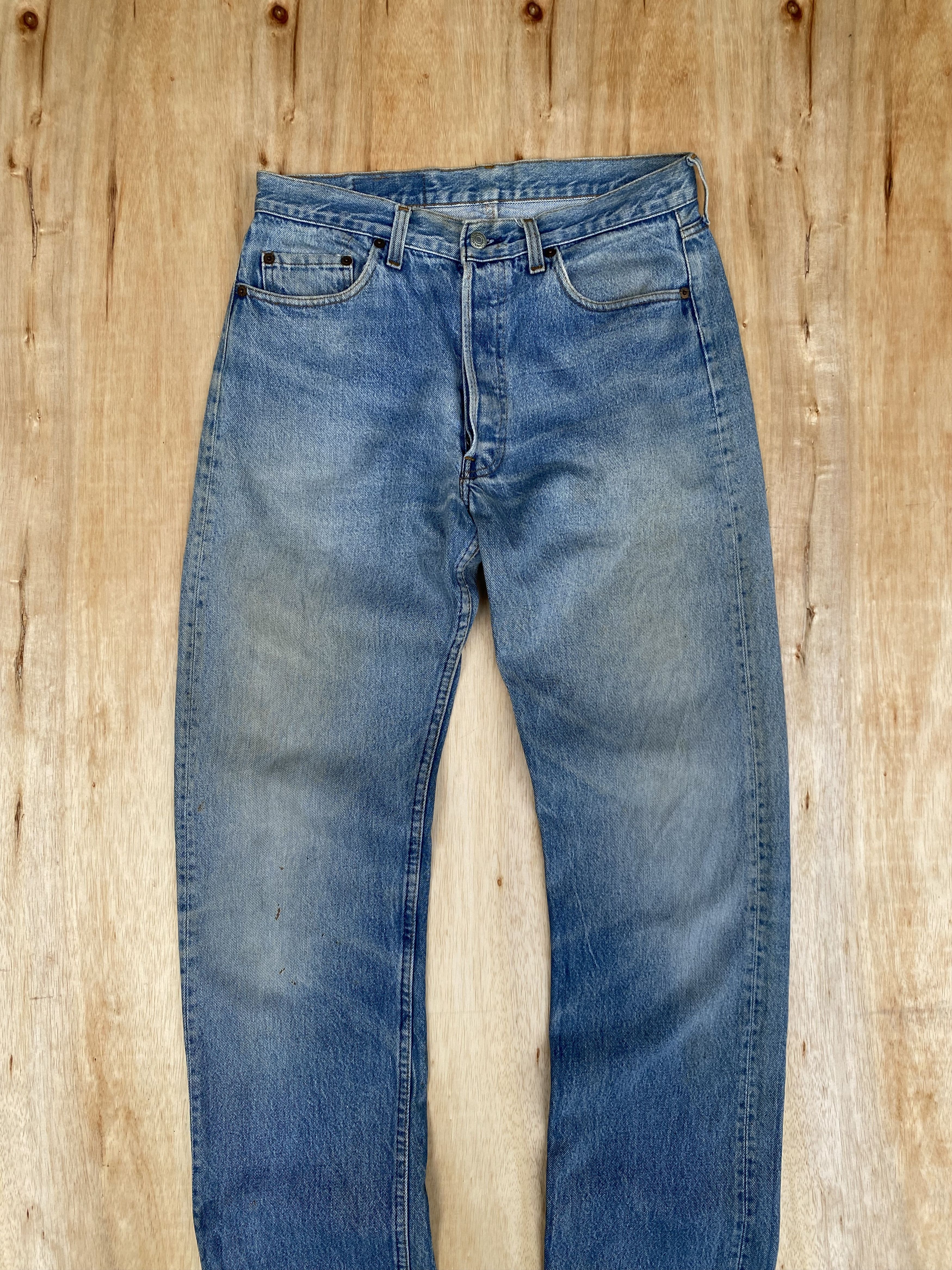Levi's × Vintage Vintage 70s Levis 501 Single R Distressed dirty stonewash Size US 32 / EU 48 - 3 Thumbnail