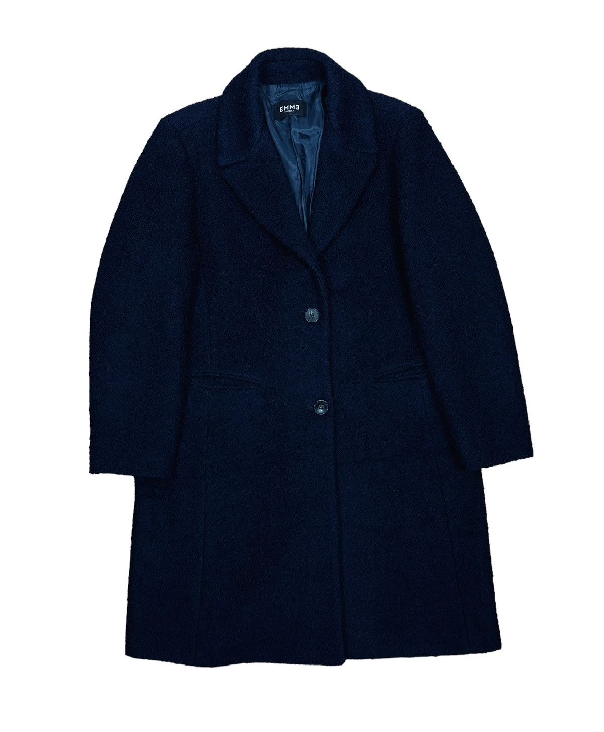 Marella Marella Emme Wool-Polyester Blue Coat size IT50 US14 Size XL / US 12-14 / IT 48-50 - 15 Thumbnail