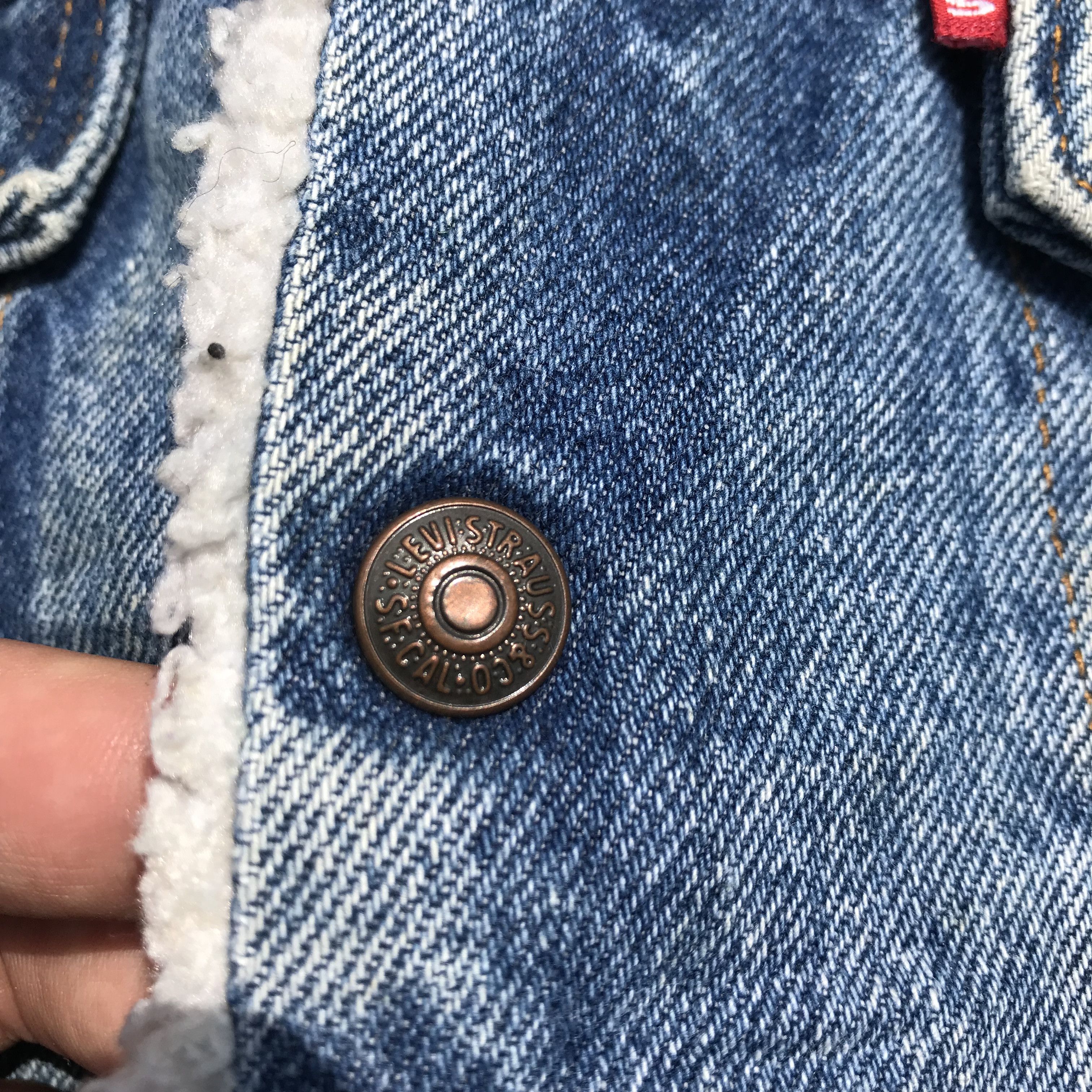 Levi's × Vintage Vintage 90s Levis Classic Sherpa lined Jeans Trucker Jacket Size US M / EU 48-50 / 2 - 5 Thumbnail