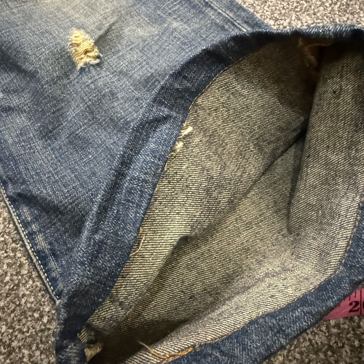 Beauty Beast Bootcut Ezra Fitch Distressed y2k Style Wide Leg Denim Size US 33 - 14 Thumbnail