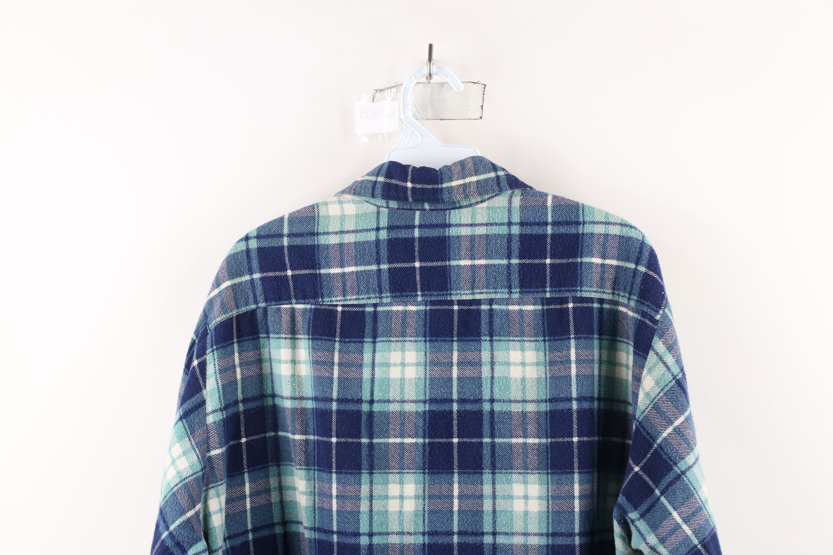 Vintage Vintage 70s Streetwear Flannel Collared Button Shirt Plaid Size US L / EU 52-54 / 3 - 11 Thumbnail