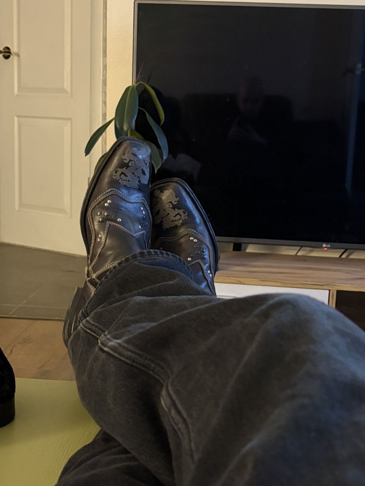Mark Nason Rock Lives Dragon Ankle Boots