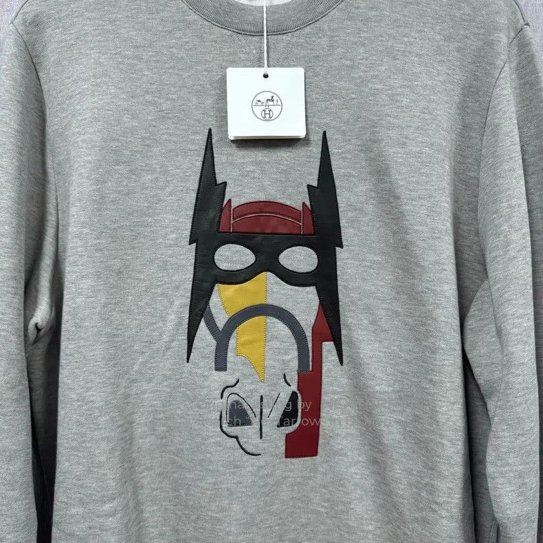 Hermes Hermes Horse Head Men's Sweatshirt - Grey Size US L / EU 52-54 / 3 - 3 Thumbnail