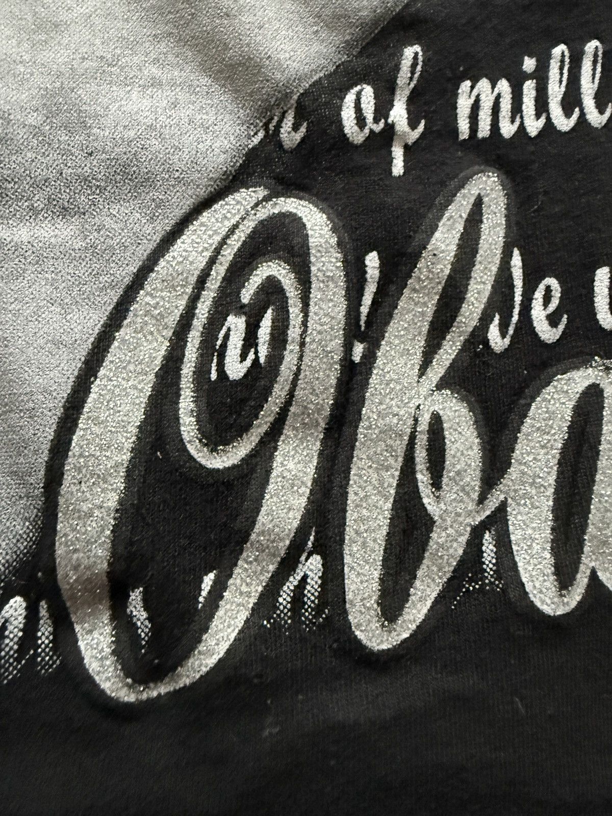 Vintage Vintage Y2K Barack Obama Glitter Logo AOP Graphic Tee Size US XL / EU 56 / 4 - 3 Thumbnail