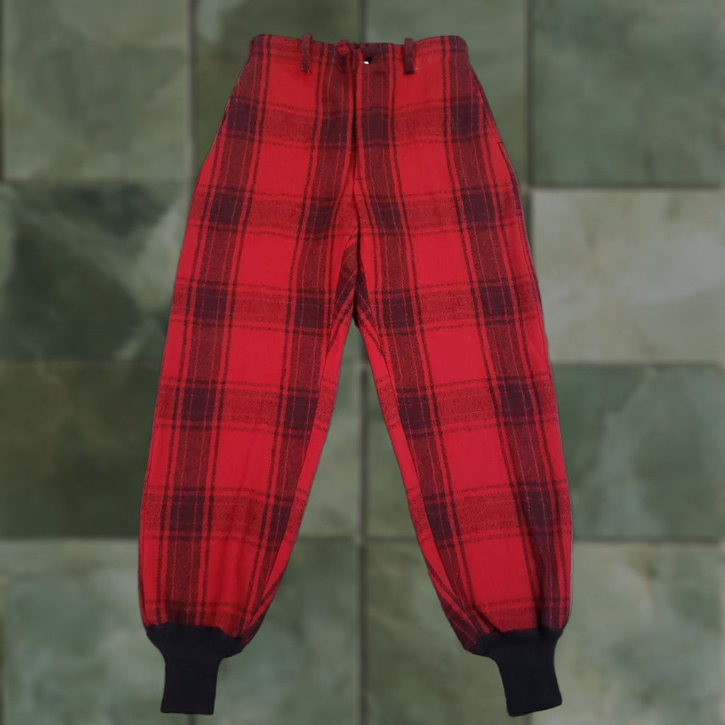 Vintage VINTAGE Wool Hunting Pants Mens Regular 32 Red Black Buffalo Plaid Size US 32 / EU 48 - 1 Thumbnail