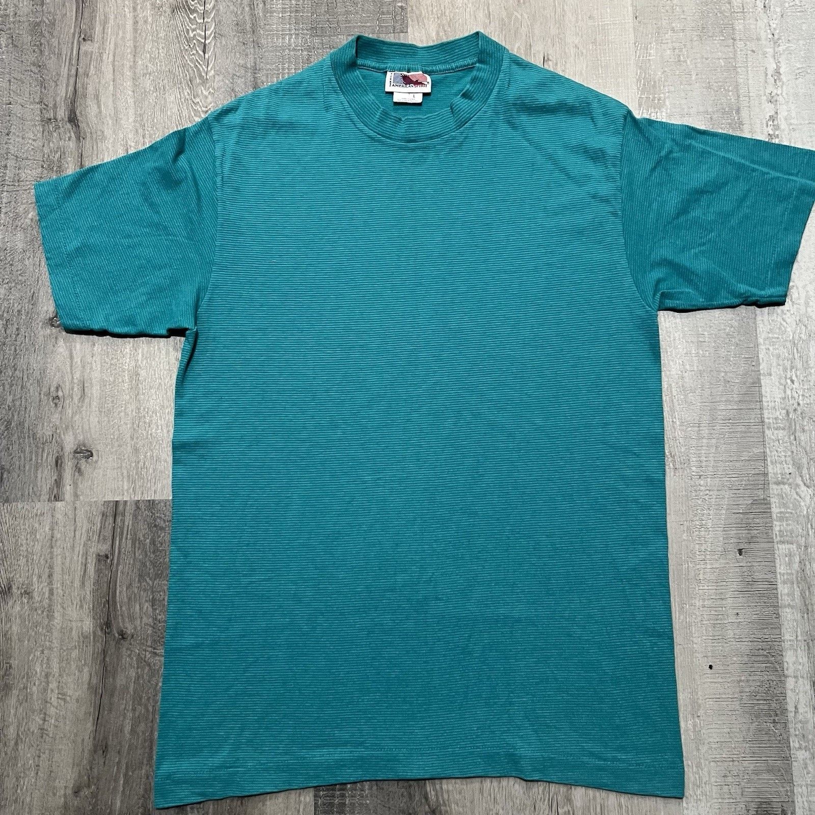Vintage VTG 90s Thin Striped Surf Skate T Shirt USA Single Stitch Size US L / EU 52-54 / 3 - 1 Thumbnail