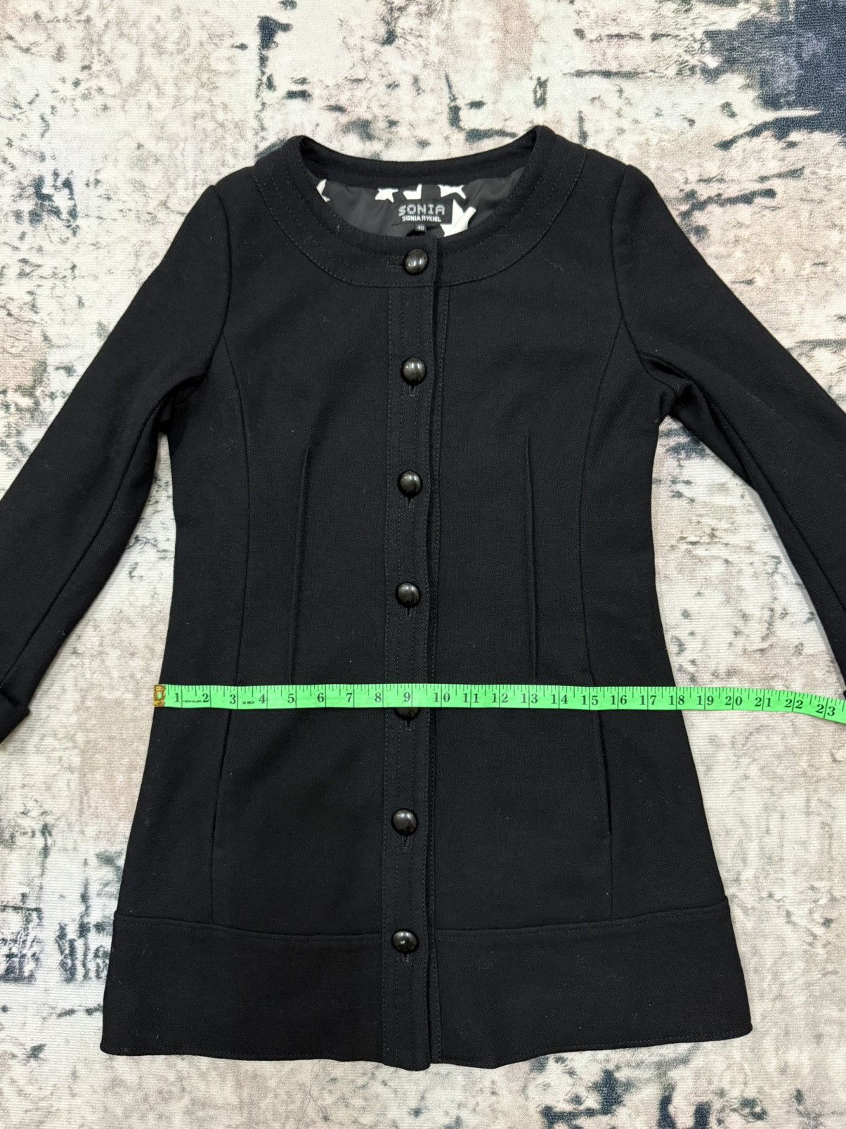 Designer × Sonia Rykiel Sonia Rykiel Knit Black Cardigan Button Up Jacket Size S / US 4 / IT 40 - 13 Thumbnail