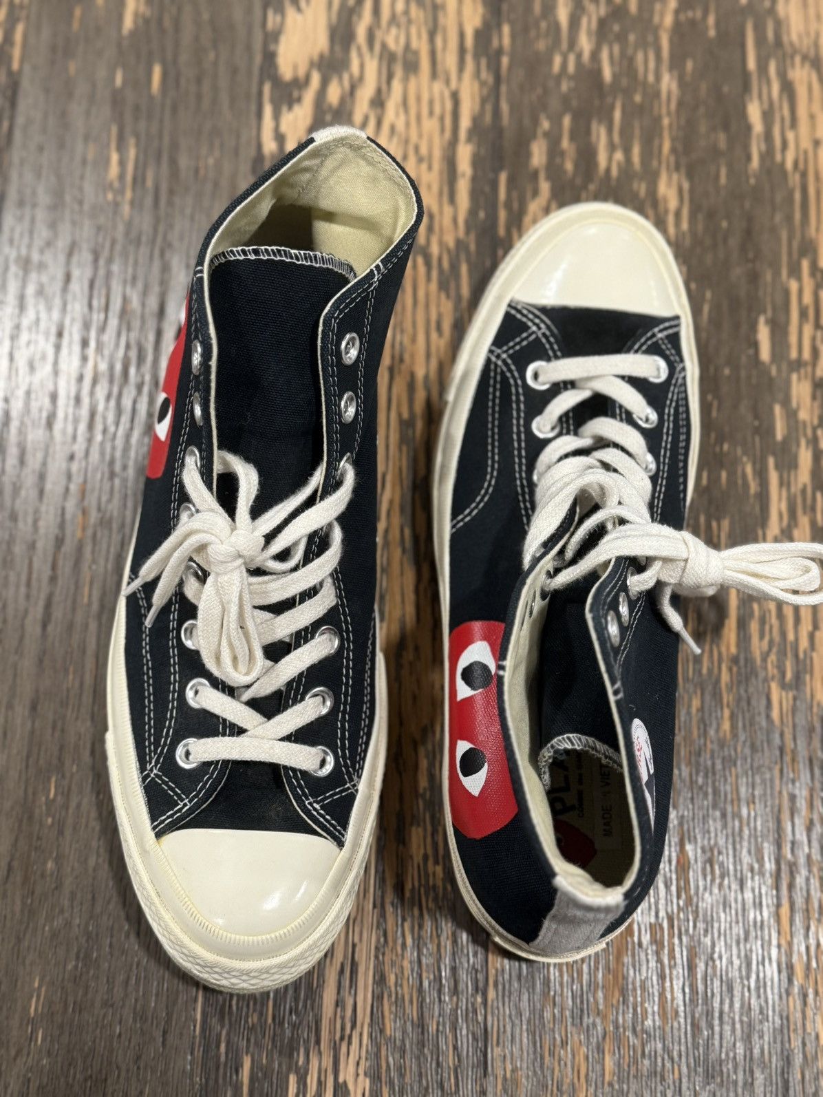 Comme des Garcons × Converse Comme Des Garçons Converse Chuck Taylor Black Size US 9 / EU 42 - 4 Thumbnail