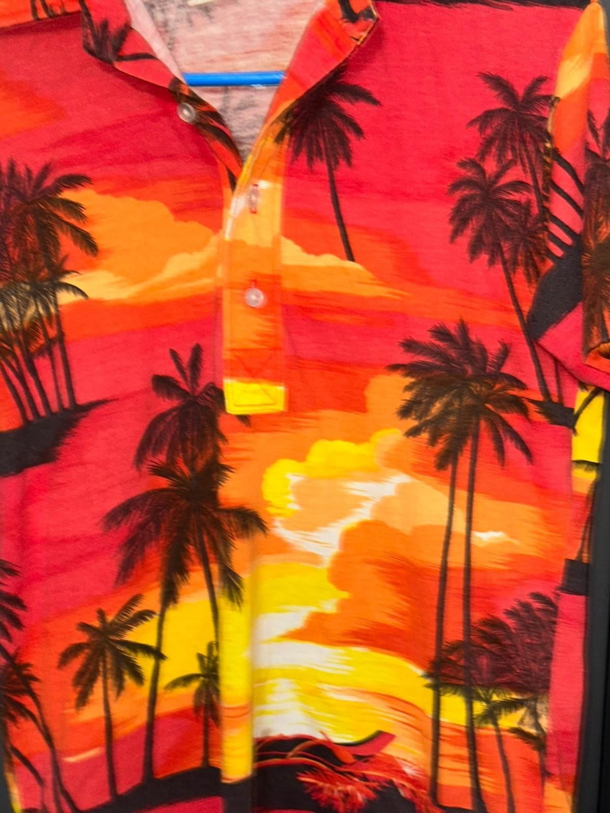 Designer Nui Nalu Hawaiian Sunset Shirt (Made in USA) S Size 36R - 2 Thumbnail