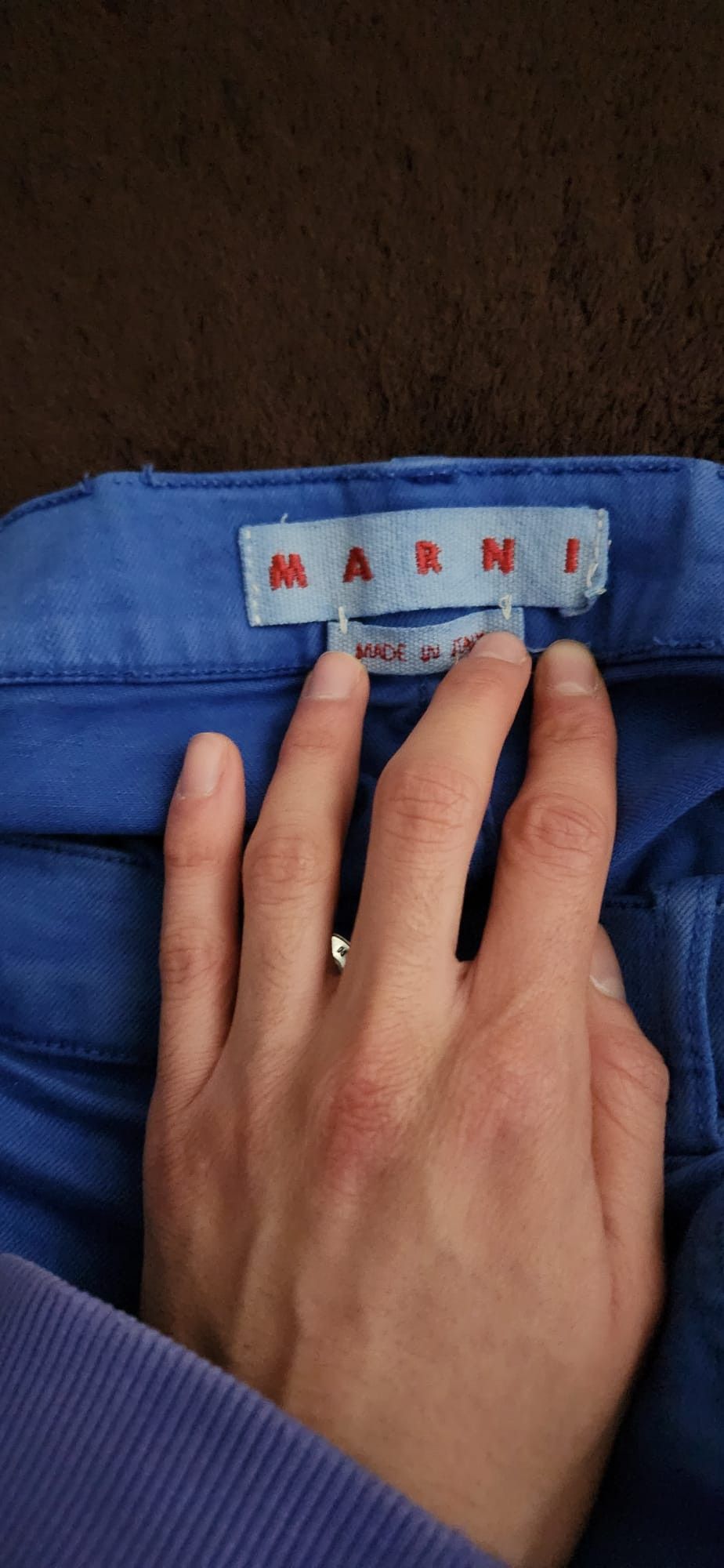 Marni Marni Blue Flared Pants Size US 33 - 7 Thumbnail