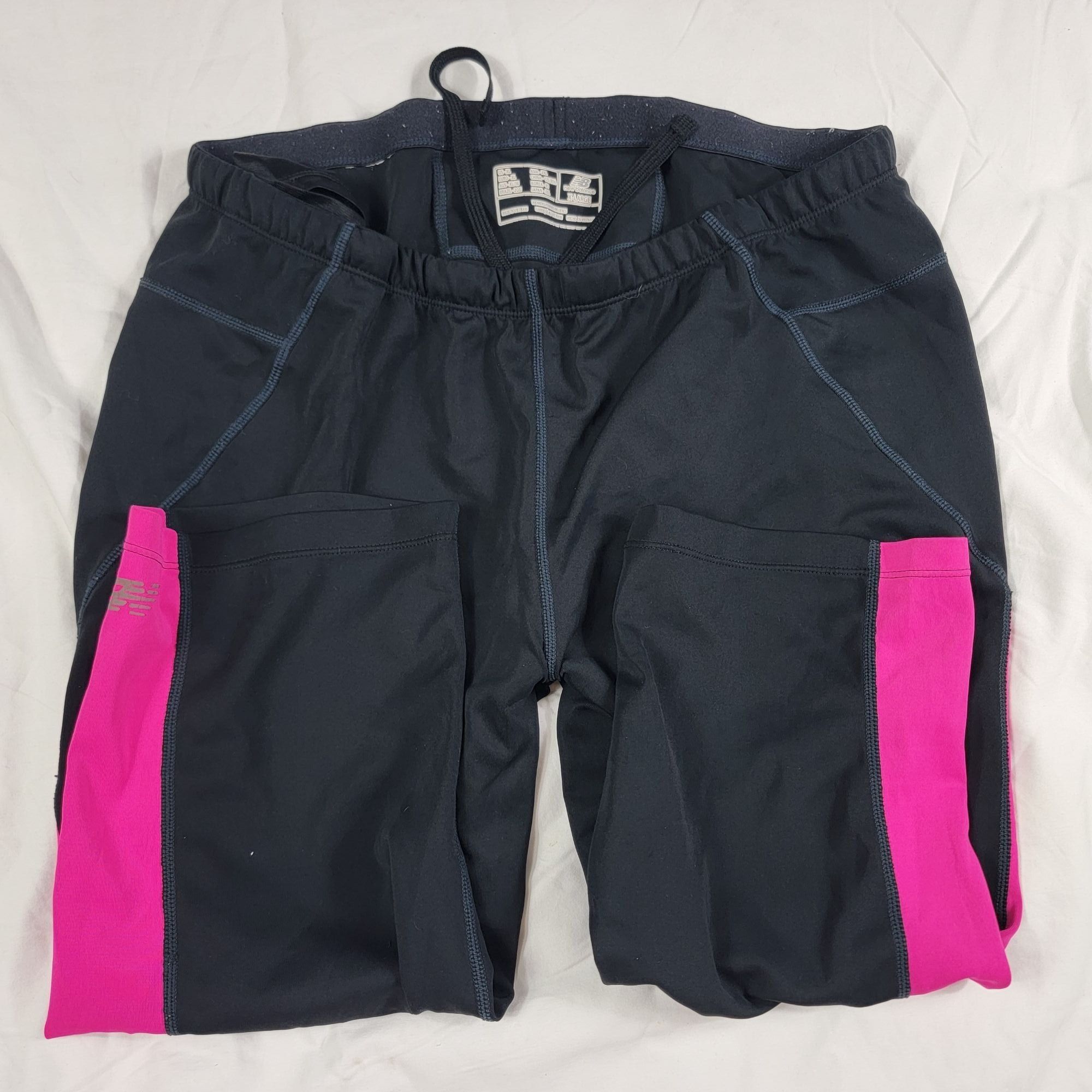 New Balance New Balance Womens XL Black Pink Capri Pants Breast Cancer A Size 40" / US 18 - 3 Thumbnail