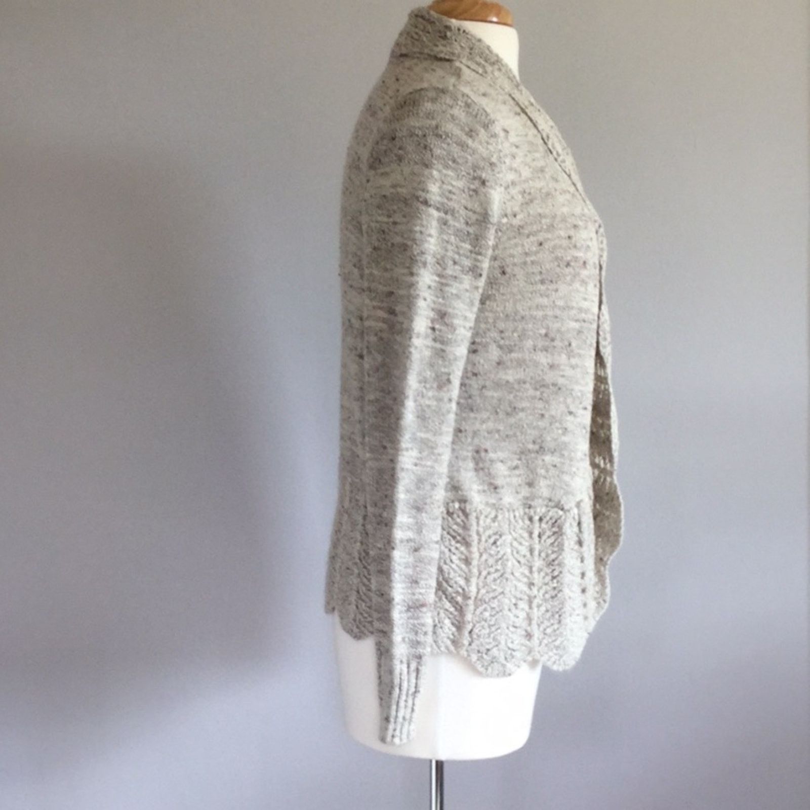 Other Dressbarn Tan Open Front Cardigan/Sweater Size MP* Size M / US 6-8 / IT 42-44 - 5 Thumbnail