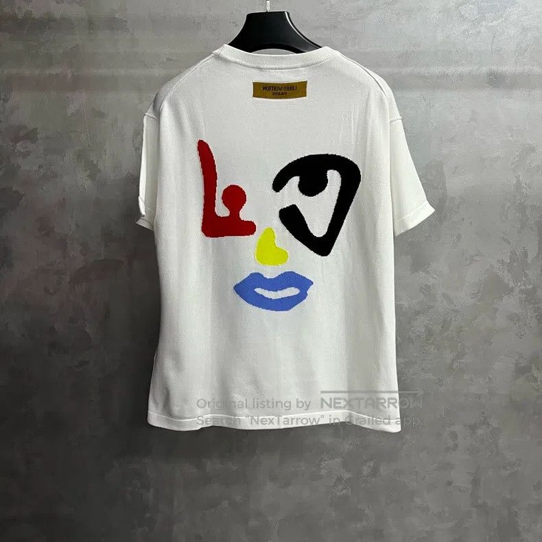 Louis Vuitton Louis Vuitton White geometric pattern round neck short sle Size US S / EU 44-46 / 1 - 5 Thumbnail