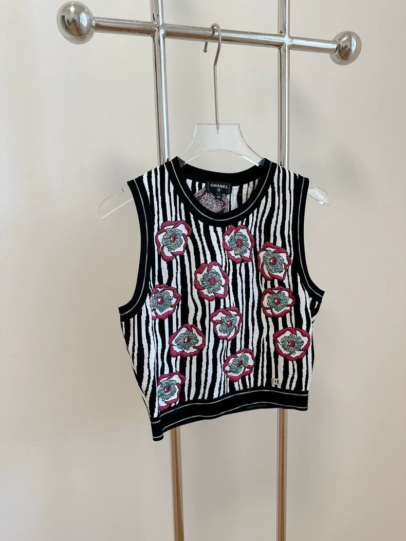 Chanel Chanel 23S flower knitted vest Size XXS / US 00 / IT 34 - 3 Thumbnail