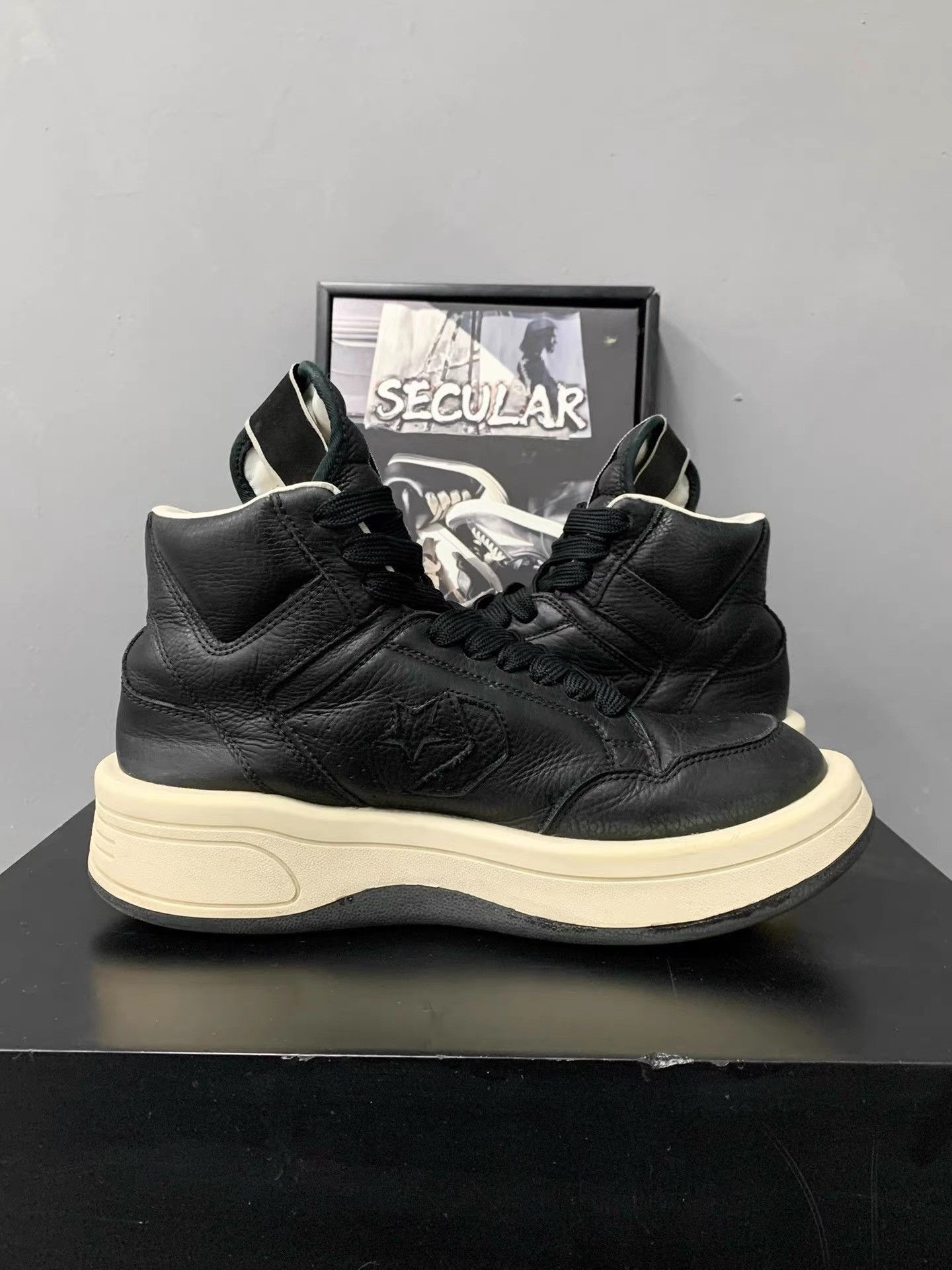 Rick Owens Rick Owens Converse DRKSHDW TURBODRK Weapon K34 Size US 7.5 / EU 40-41 - 4 Thumbnail