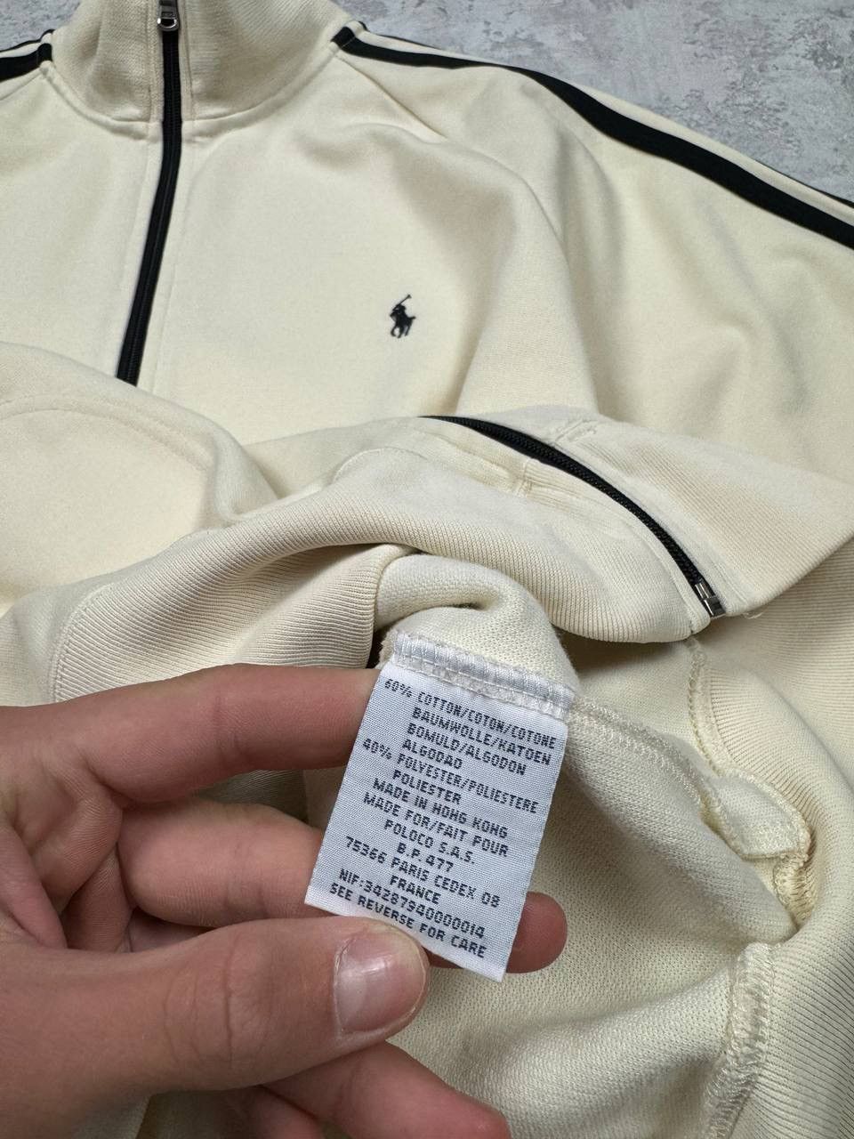 Polo Ralph Lauren Vintage Polo Sports Beige Zip Sweatshirt Size M Size US M / EU 48-50 / 2 - 12 Thumbnail