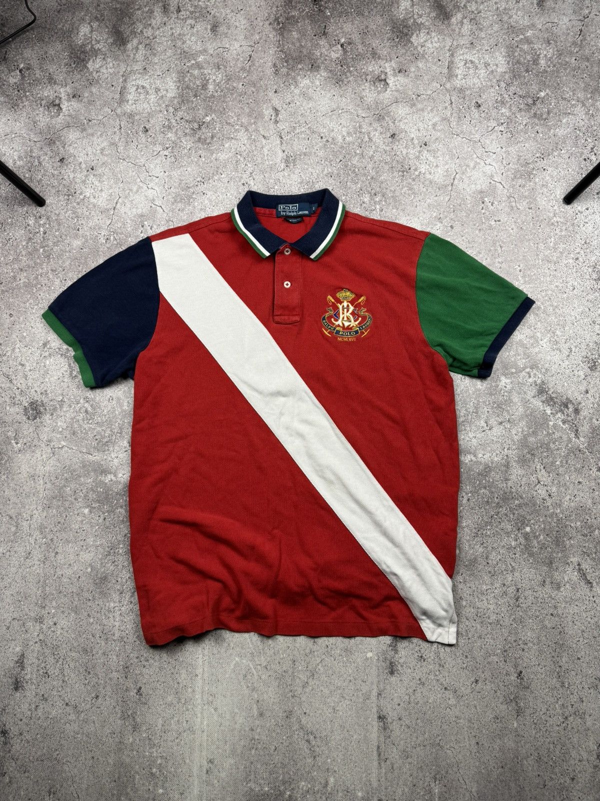 Polo Ralph Lauren Vintage Polo Ralph Lauren Y2K MCMLXVII Striped Rugby Polo Size US L / EU 52-54 / 3 - 3 Thumbnail