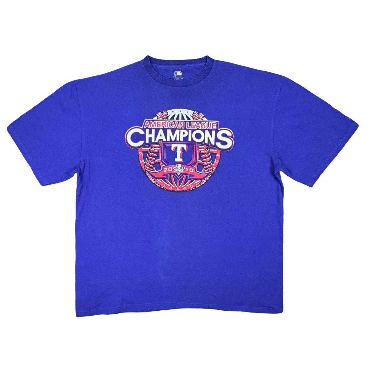 MLB MLB Gen Merch 2010 American League Champs Texas Rangers Tee Size US XXL / EU 58 / 5 - 1 Thumbnail
