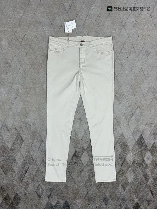 Brunello Cucinelli Brunello Cucinelli Men's White Casual Pants. Size US 32 / EU 48 - 1 Thumbnail
