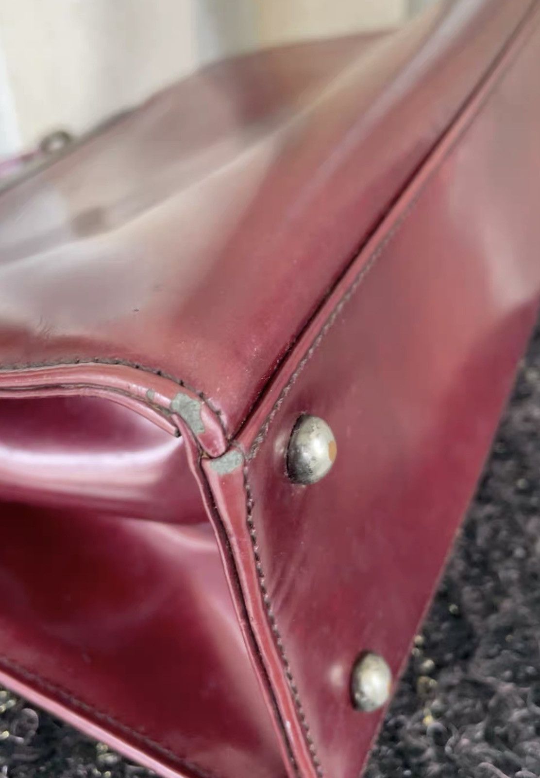 Jean Paul Gaultier Jean Paul Gaultier •jpg Vintage burgundy gunmetal bag Size ONE SIZE - 9 Thumbnail