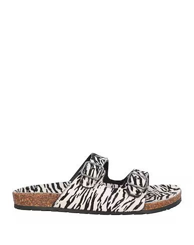 o1s1wg110724 Jimmy Flat Sandals Tiger Print Effect Leather