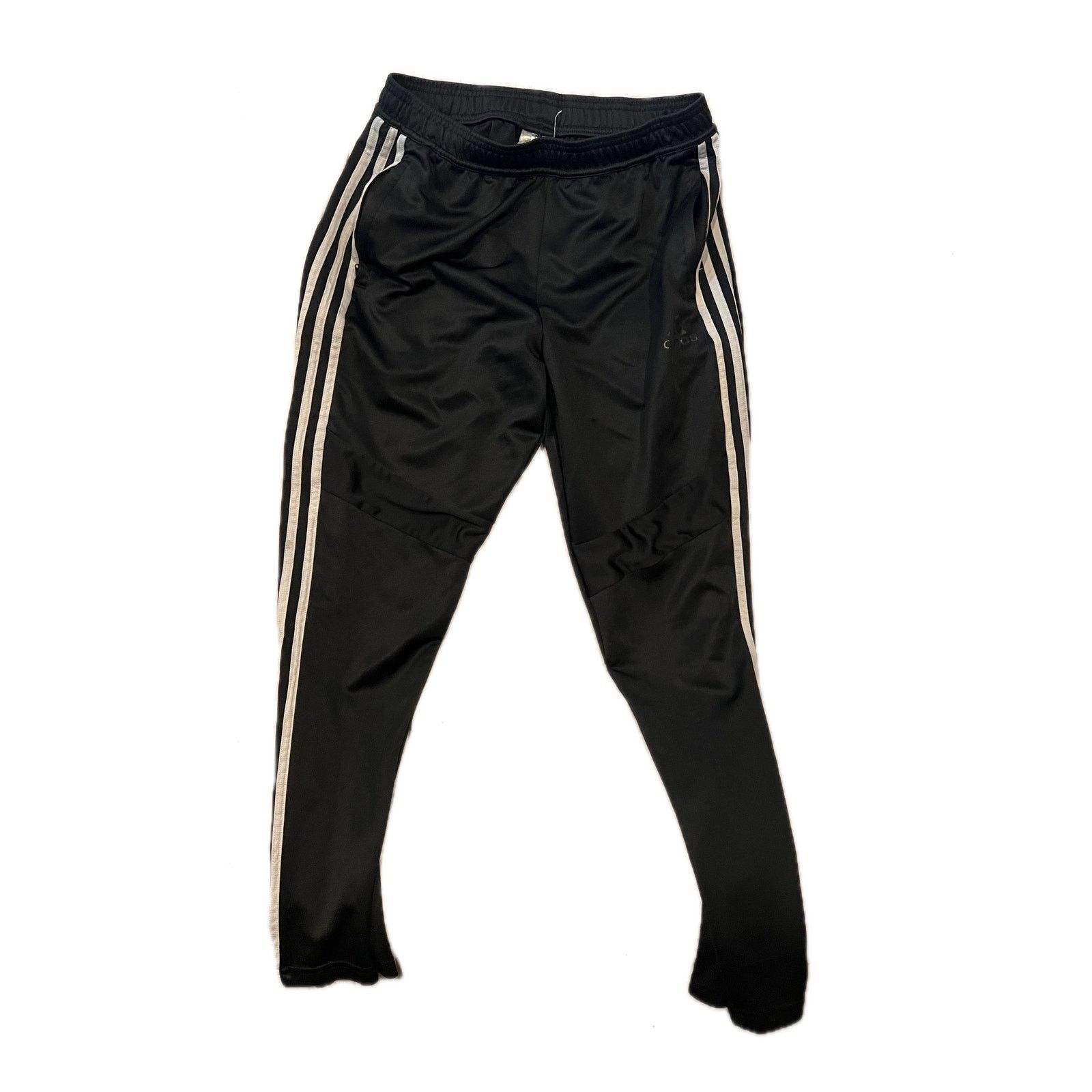 Adidas Adidas Three Stripe Black Trackpants Mens M Size US 34 / EU 50 - 1 Thumbnail